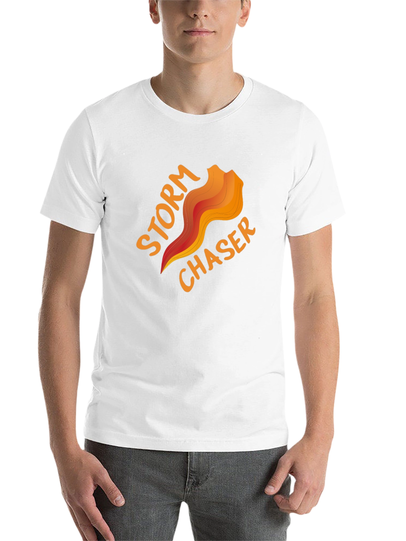 Black Storm Chaser Graphic Tee - Weather Enthusiast Shirt view 14
