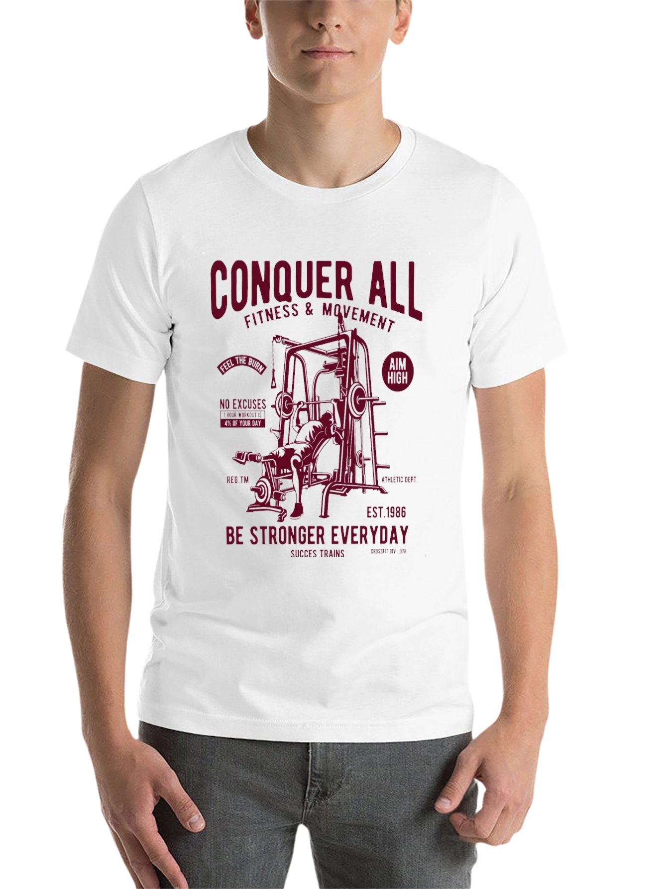 Black Conquer All Fitness T-Shirt view 14