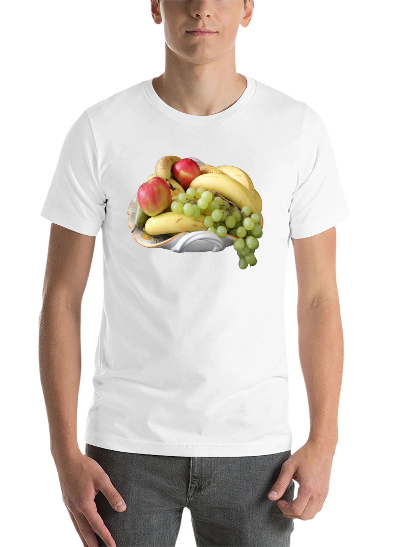 Black Fruit Bowl Graphic T-Shirt - Casual Wear view 14