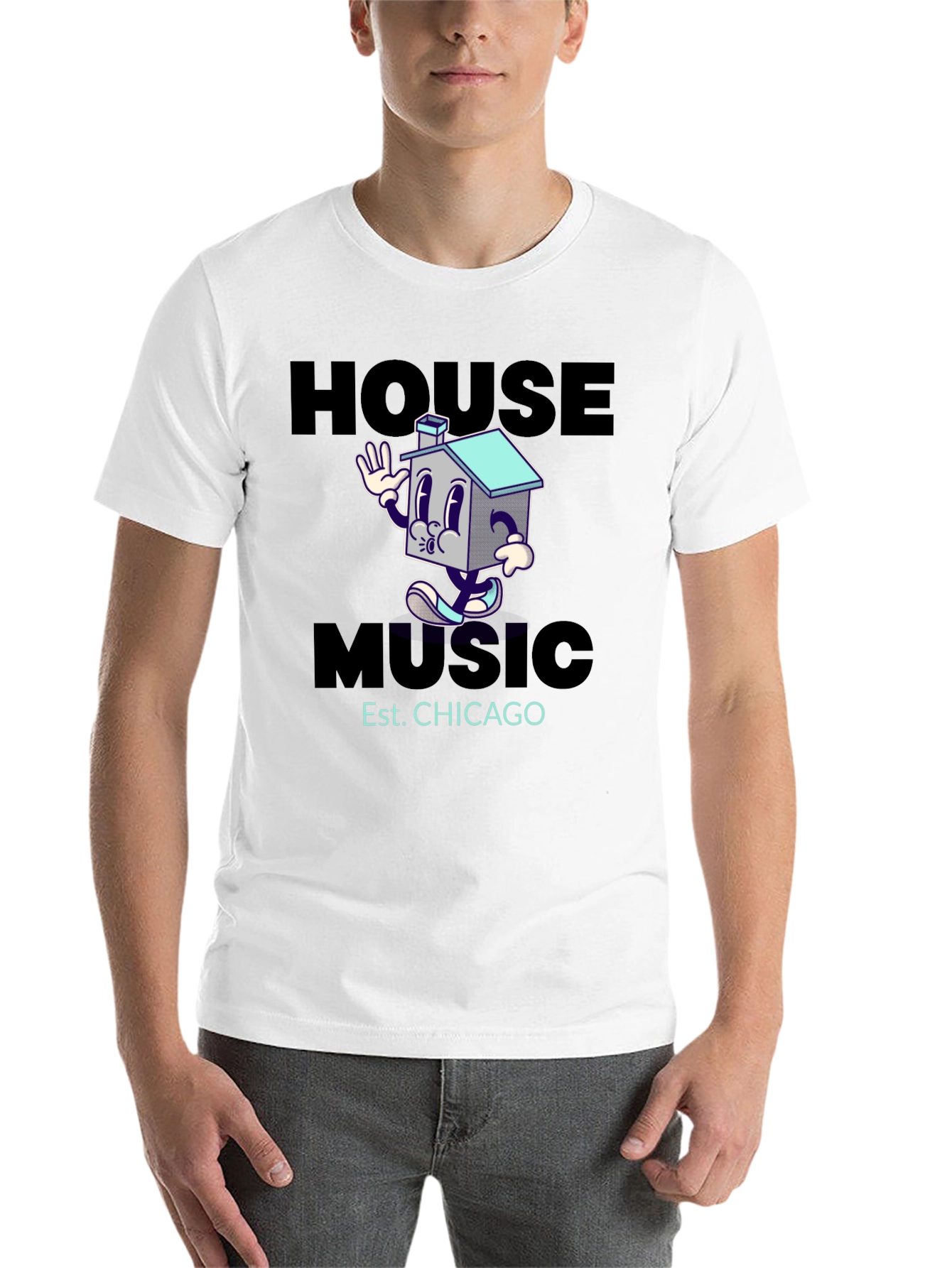 Black House Music Chicago Graphic T-Shirt view 14