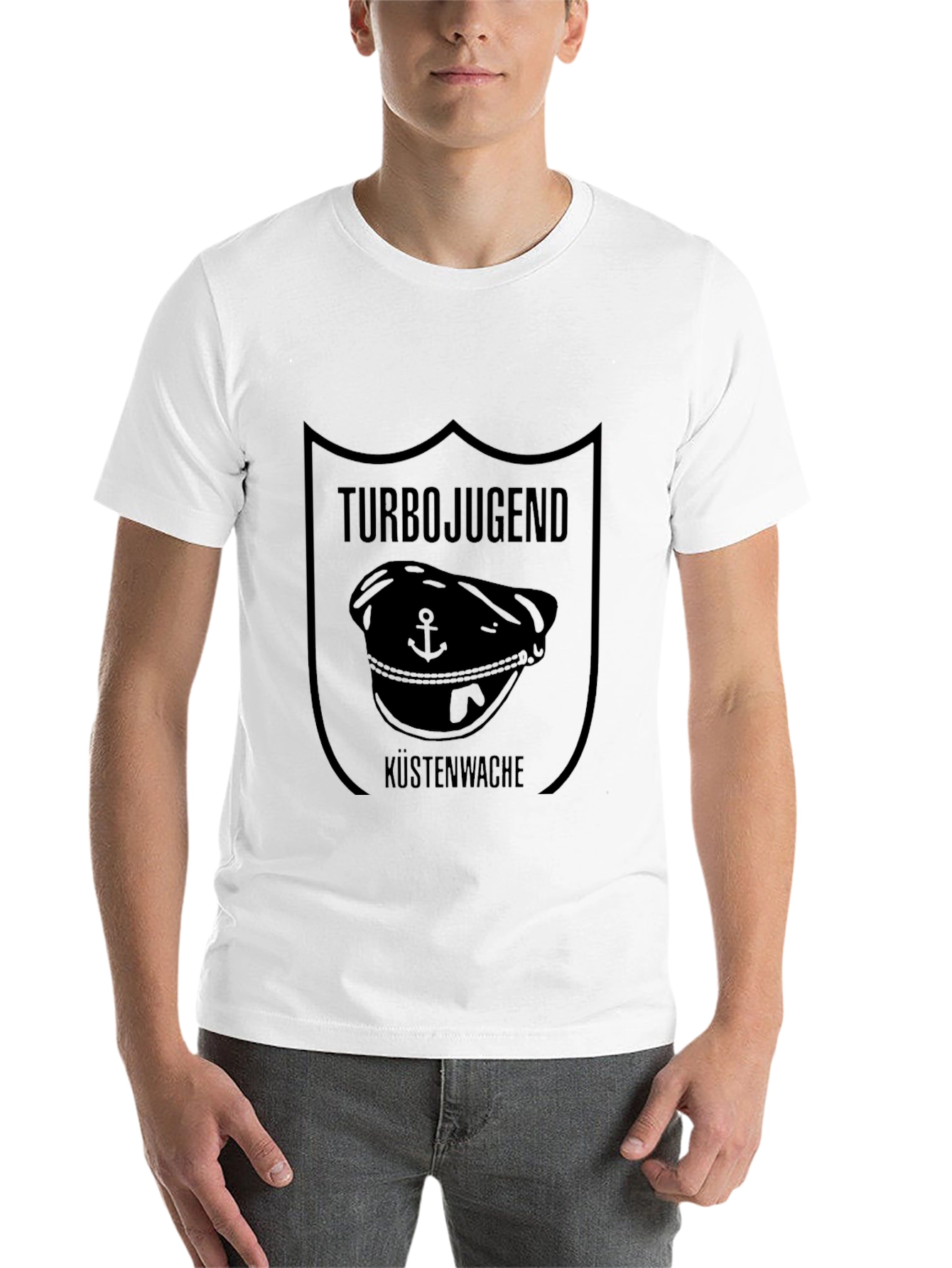Turbojugend Küstenwache Black T-Shirt - 14