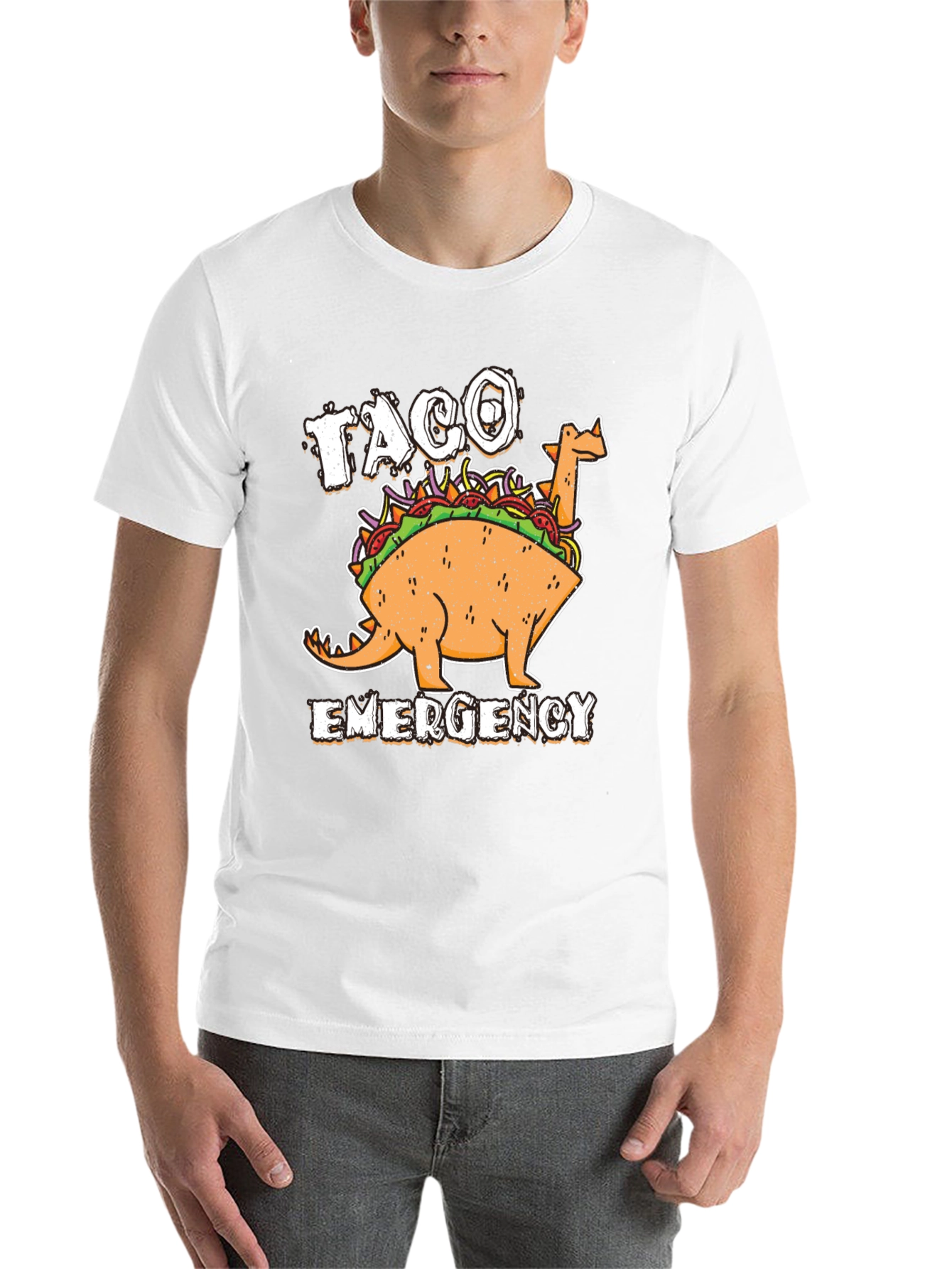 Black Taco Emergency T-Shirt - Novelty Foodie Tee view 14