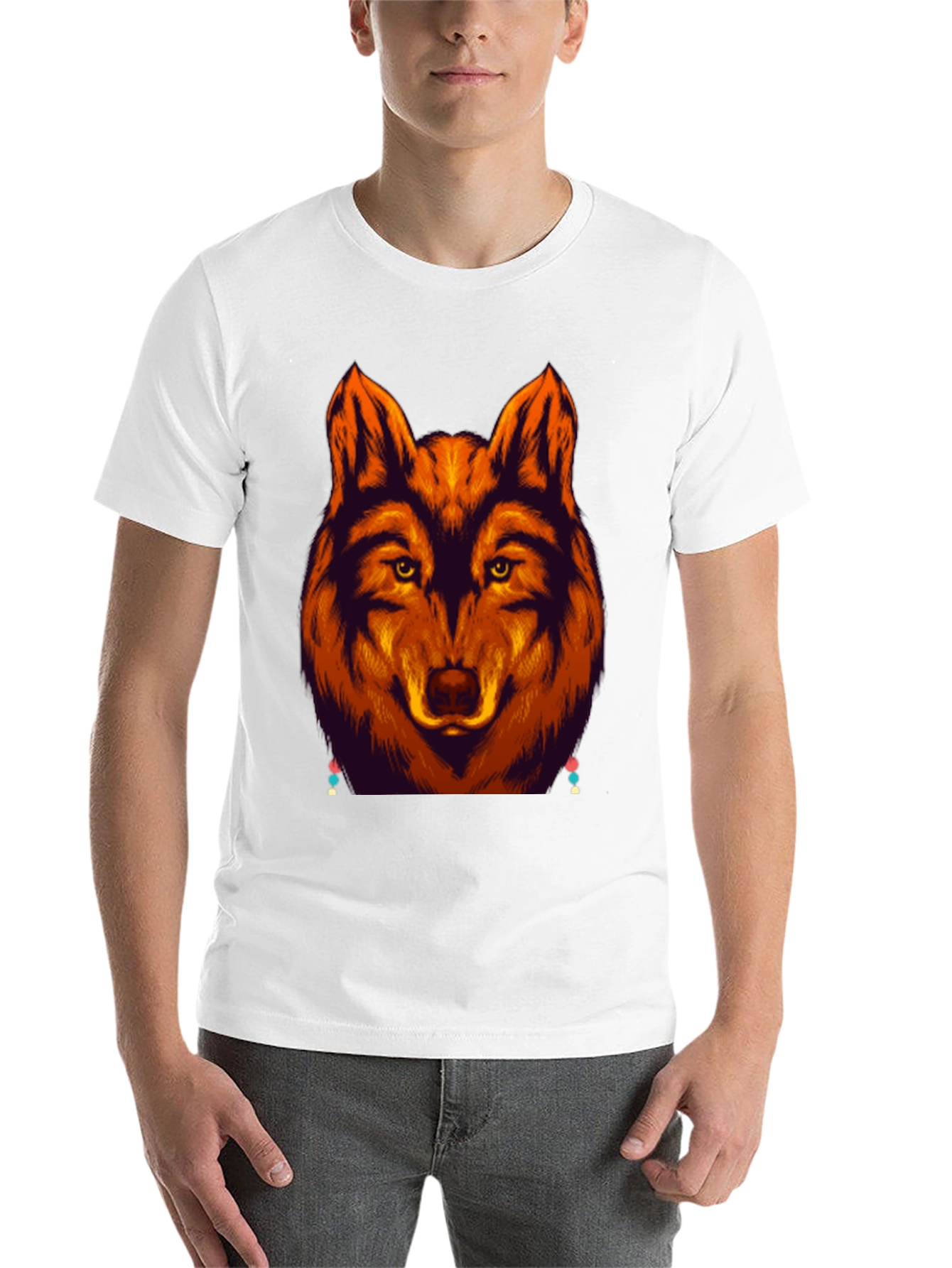 Wolf Graphic Tee - Bold Animal Design - 14