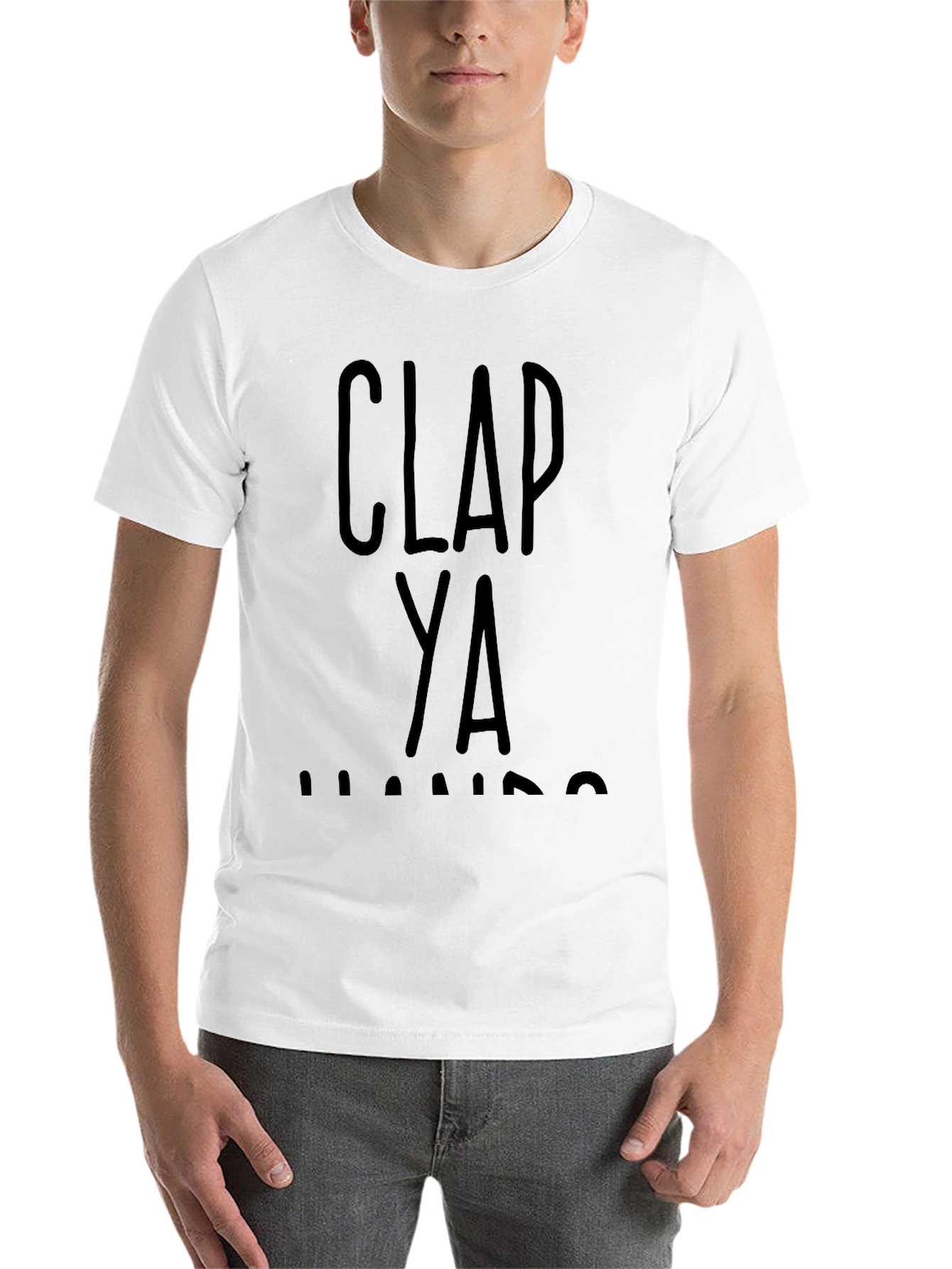 Black Clap Ya Hands Graphic Tee - Black view 14