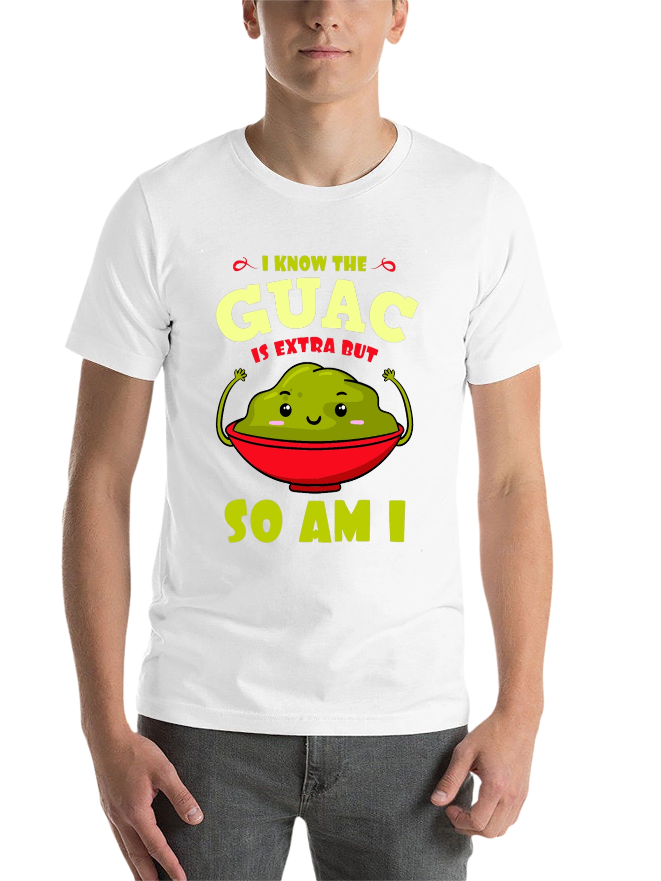 Black Guac Is Extra Graphic Tee - Funny Avocado T-Shirt view 14