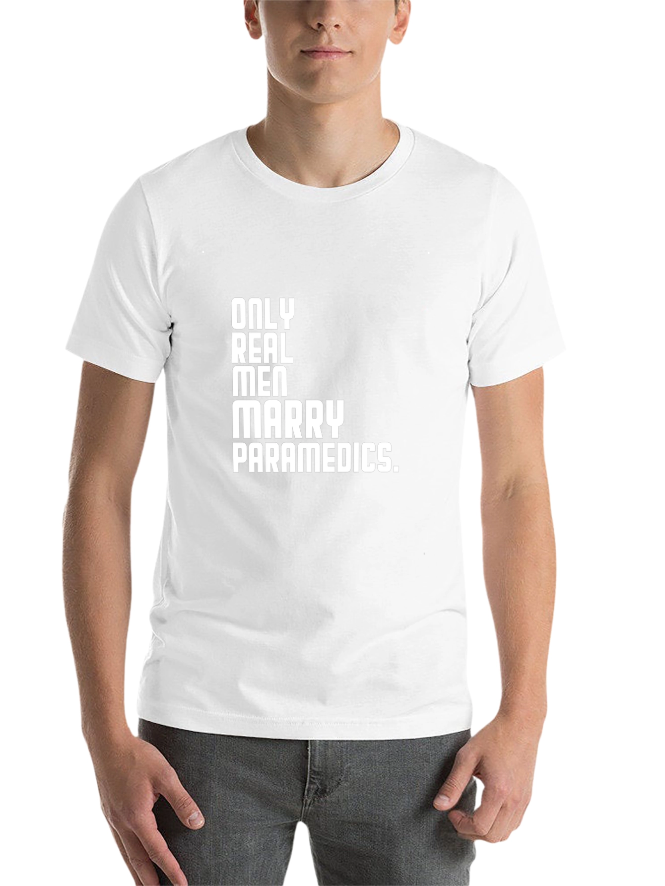 Black Only Real Men Marry Paramedics T-Shirt view 14