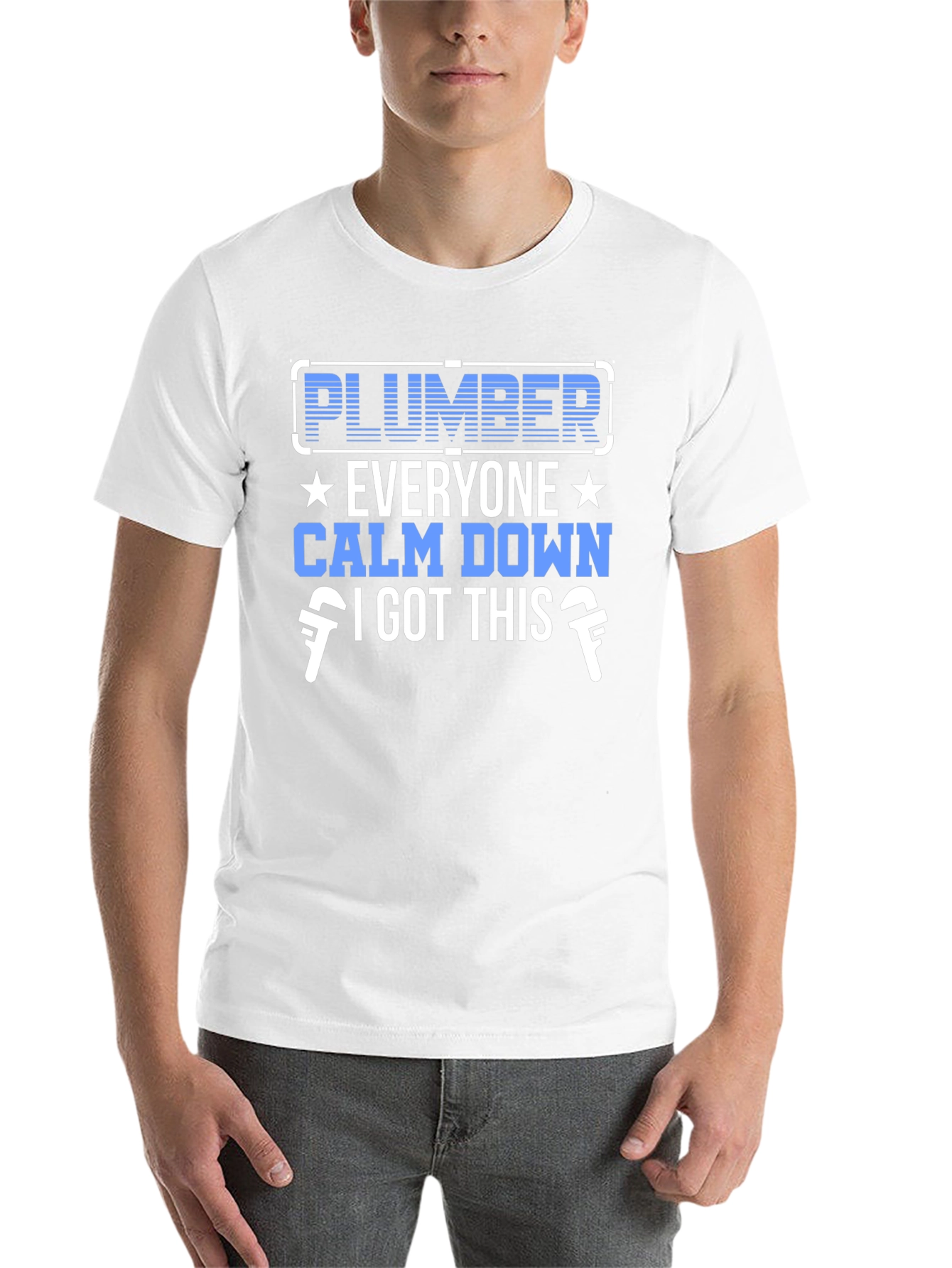 Black Plumber T-Shirt: Everyone Calm Down, I Got This view 14