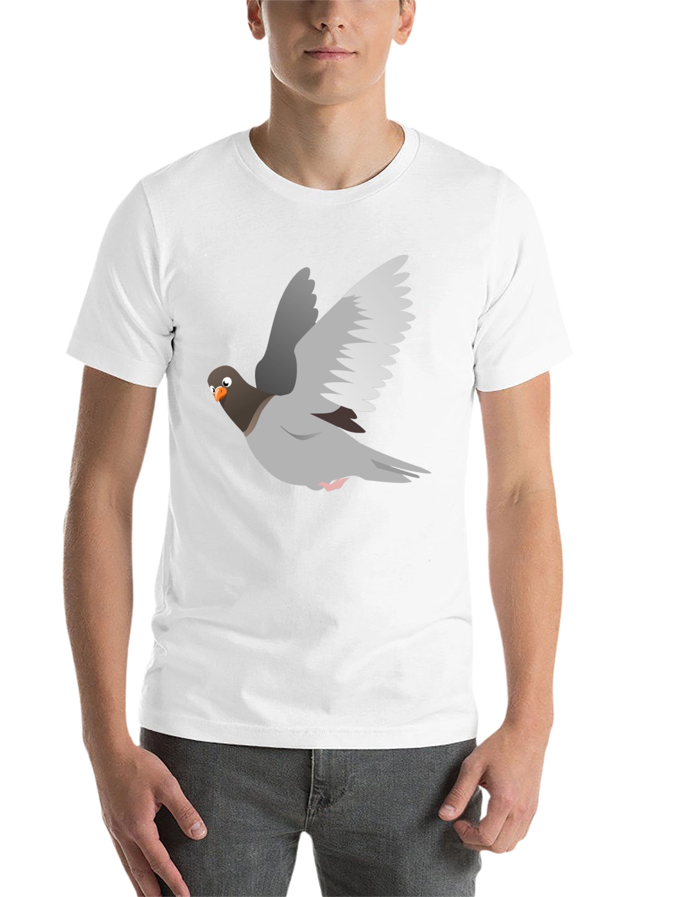Black Pigeon Graphic Tee - Soft Cotton Blend view 14