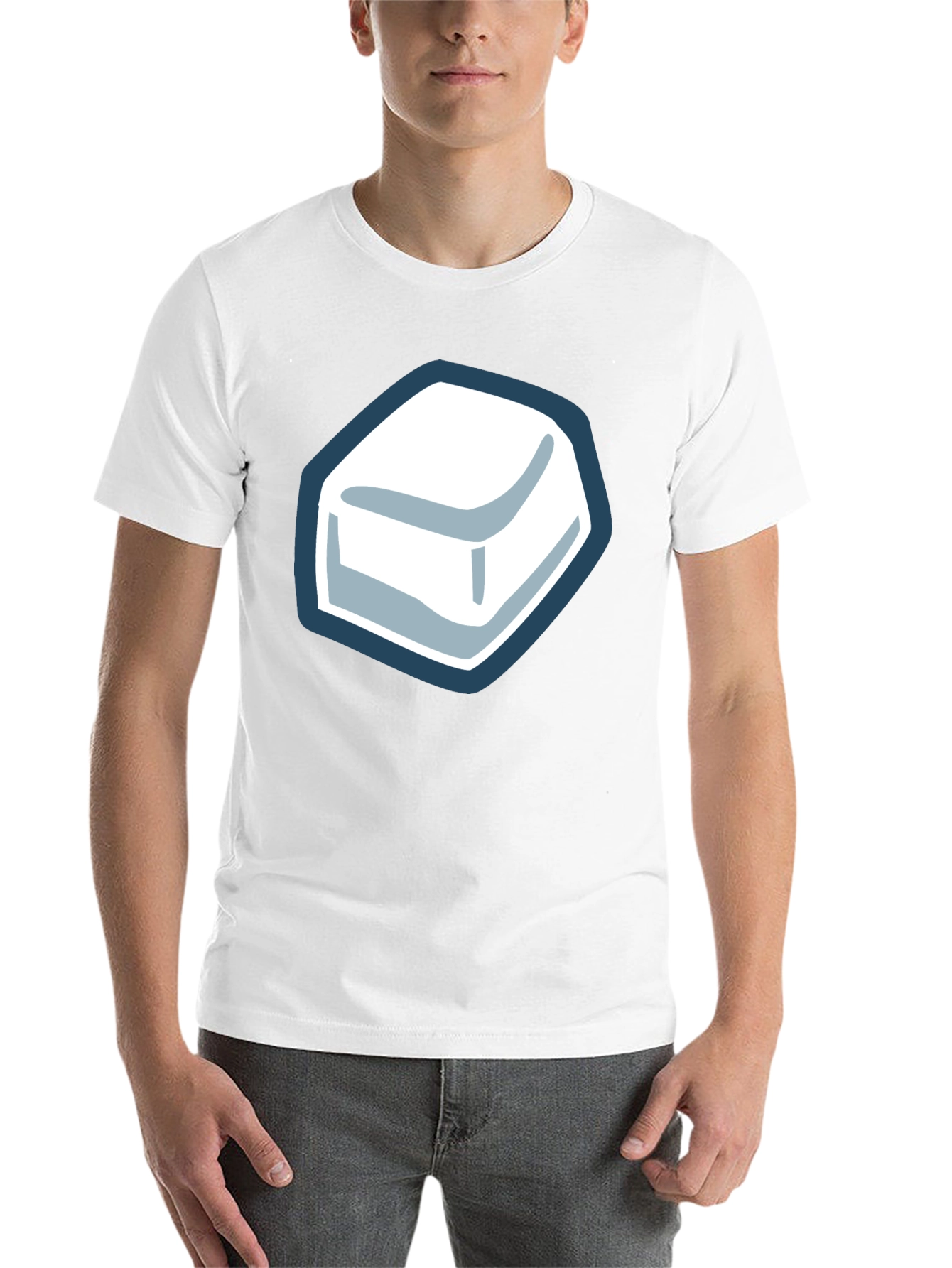 Black Cube Graphic Tee - Cool Minimalist Design view 14