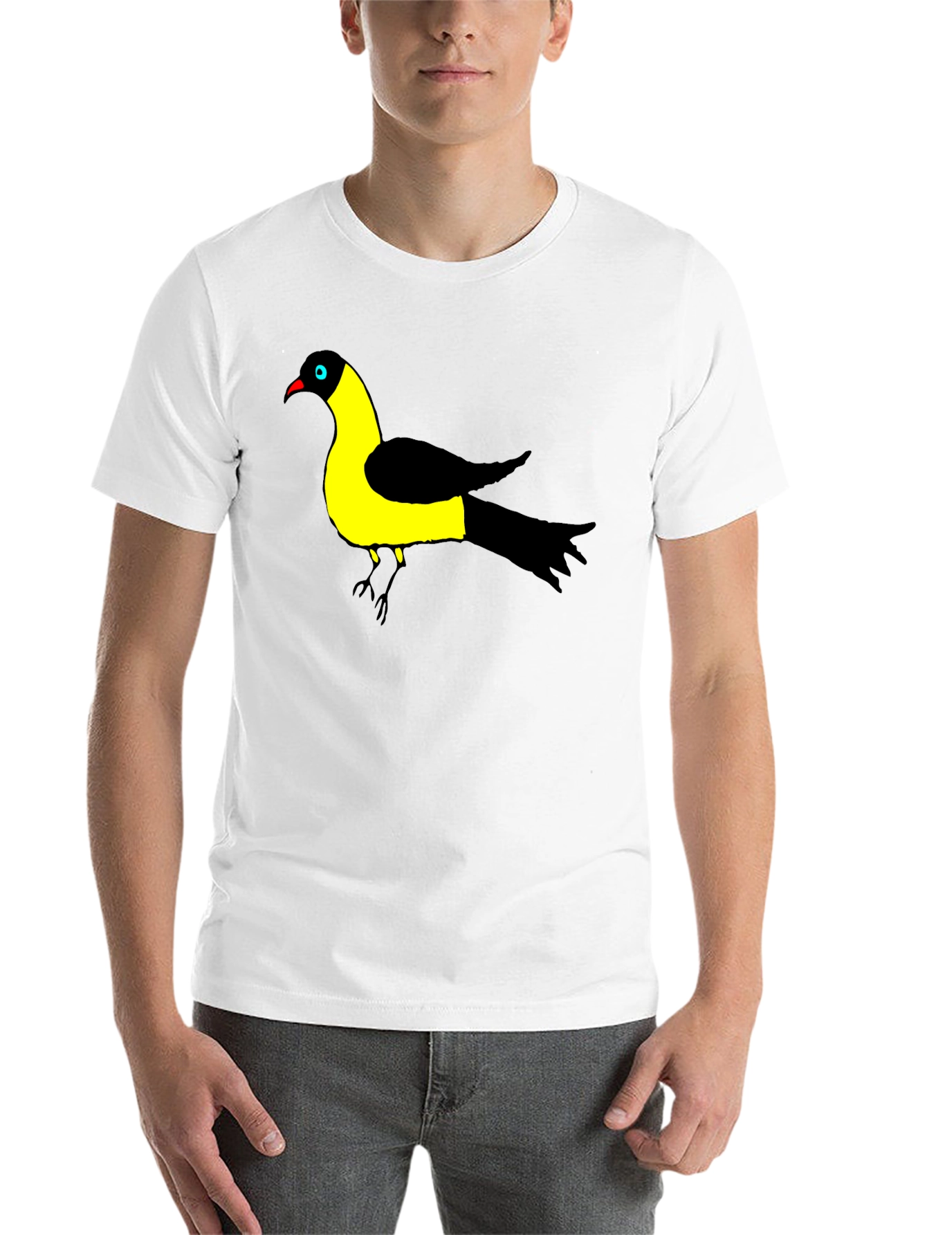 Black Bird of Paradise Graphic Black T-Shirt view 14
