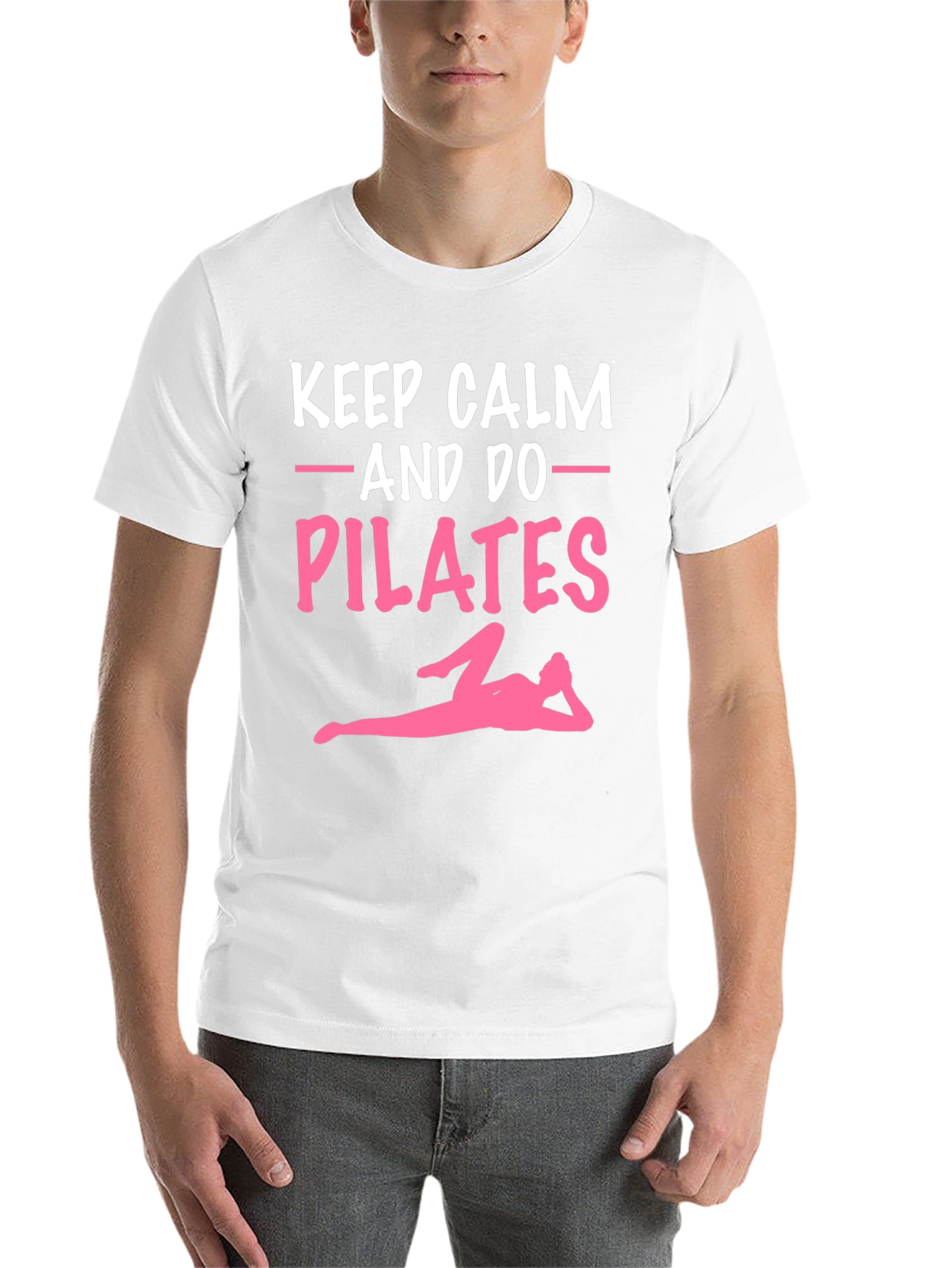 Black Keep Calm & Do Pilates Graphic Tee view 14