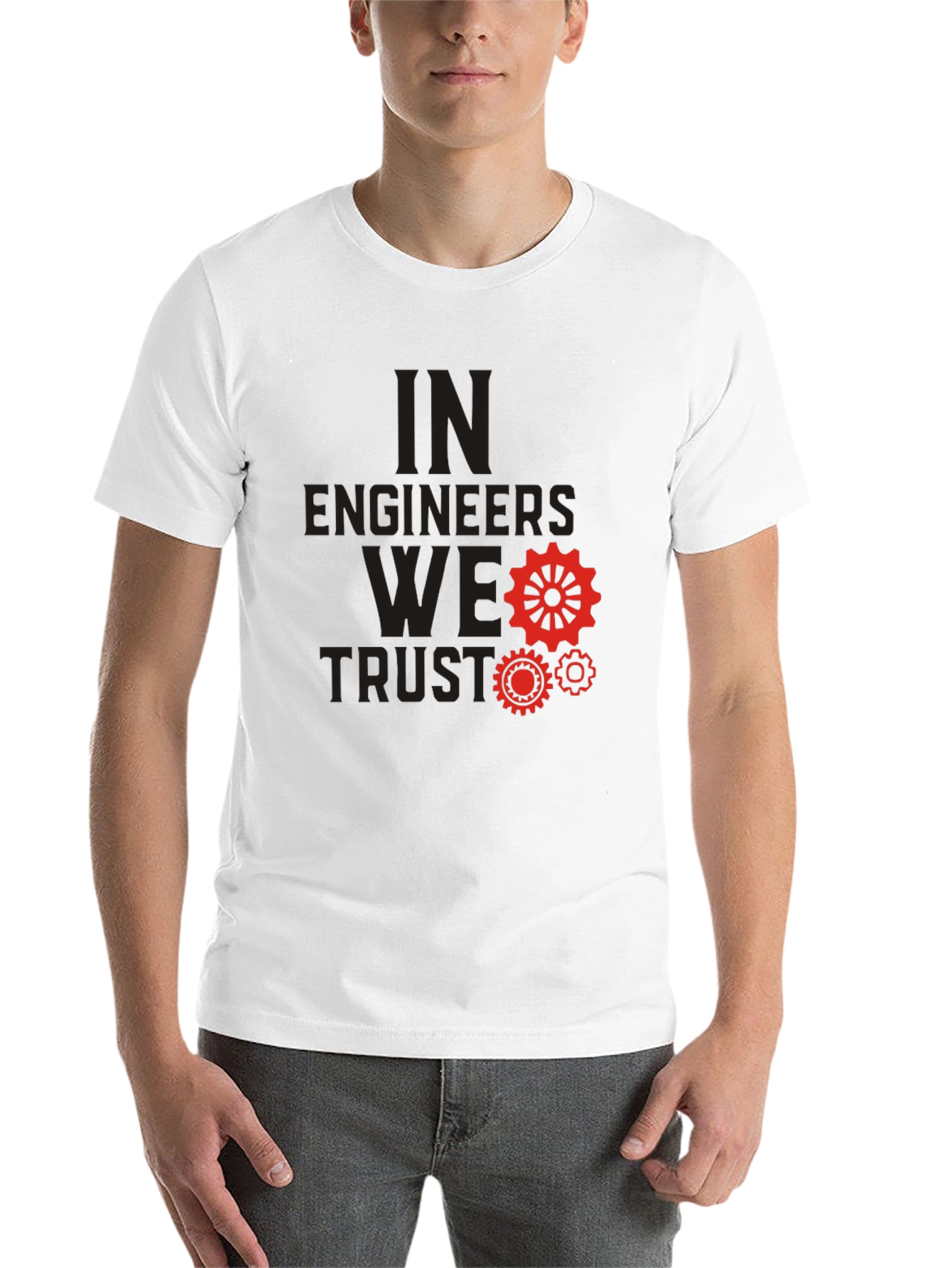 Black In Engineers We Trust Black T-Shirt view 14