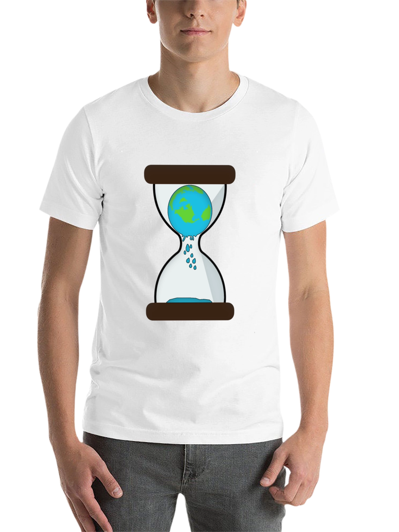 Black Earth Hourglass Graphic Tee - Save the Planet! view 14