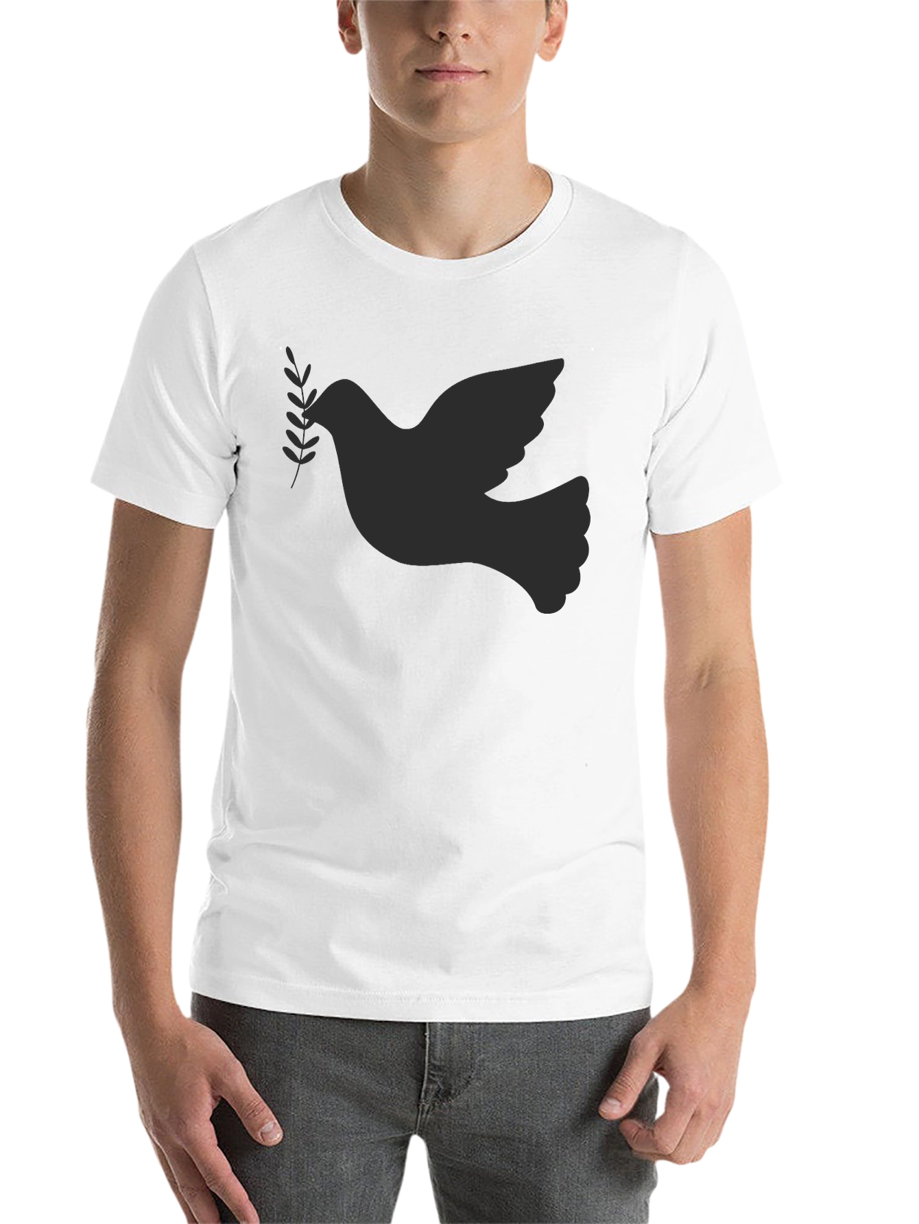 Black Peace Dove Graphic Tee - Stylish Comfort view 14