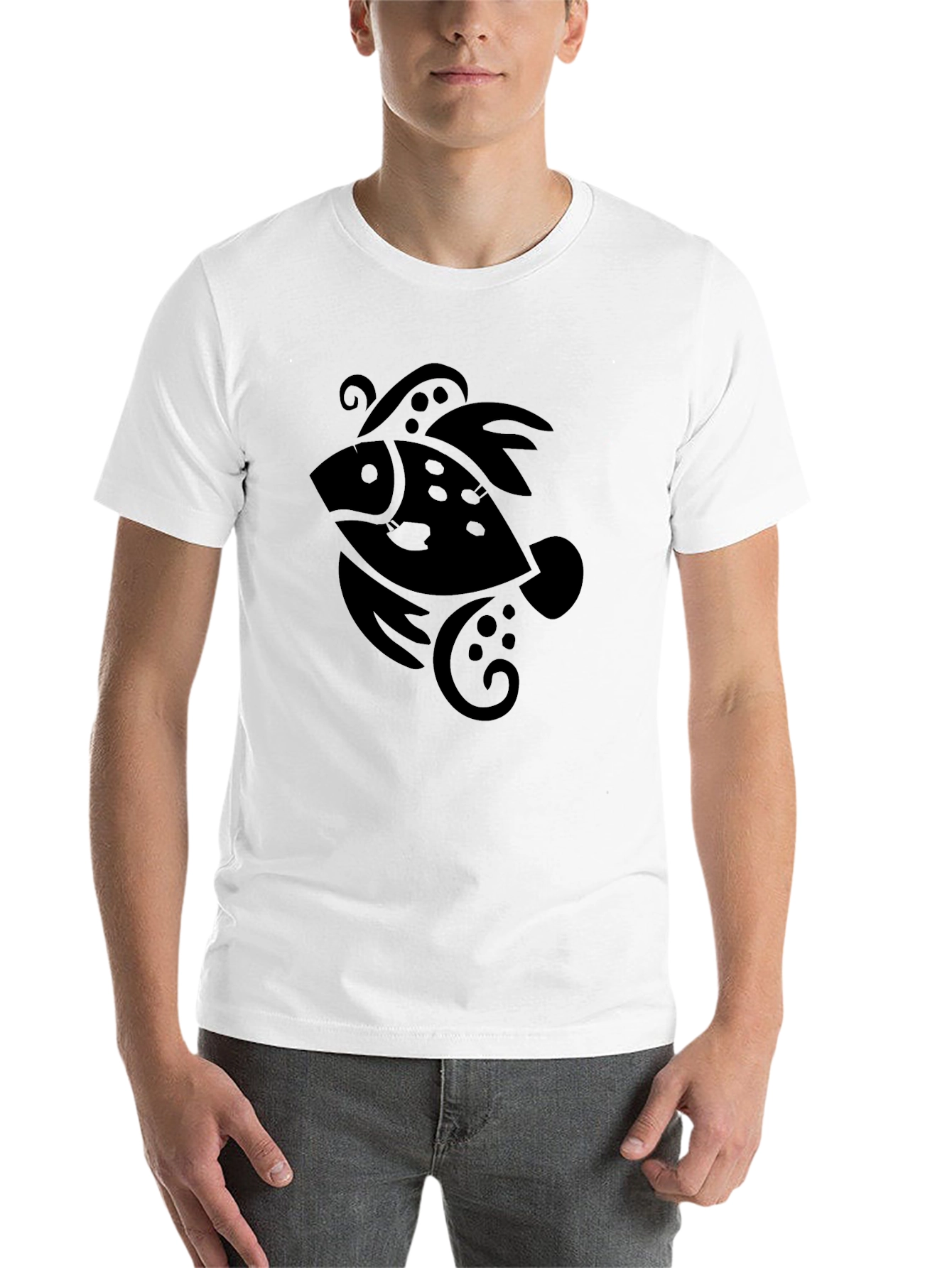 Black Black Fish Graphic Tee - Stylish & Unique Design view 14