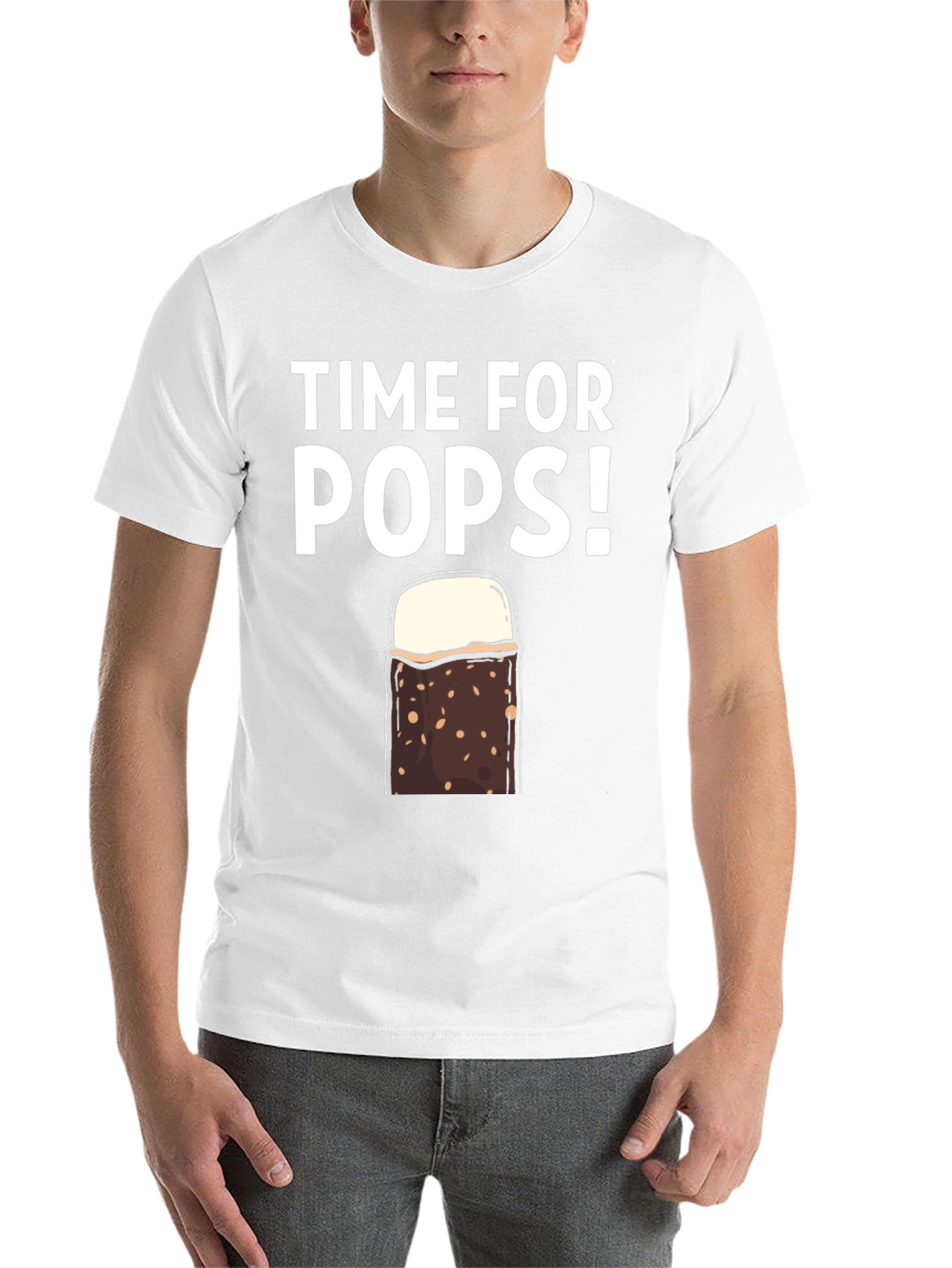 Black Time for Pops! T-Shirt - Ice Cream Treat view 14