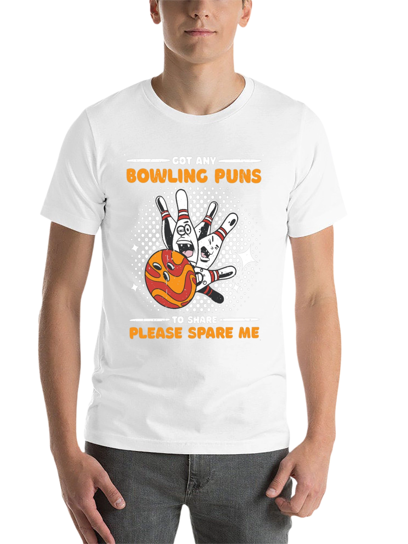 Black Bowling Pun T-Shirt view 14