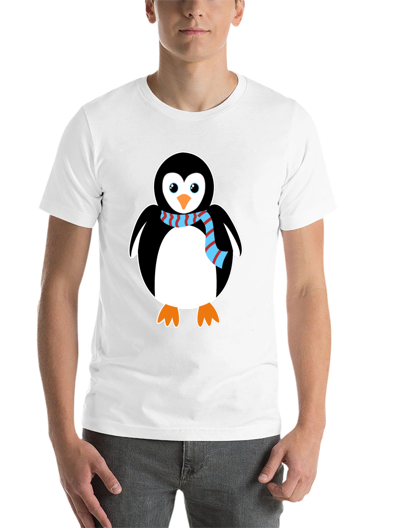 Black Penguin Graphic Tee - Cute Cartoon Animal Shirt view 14