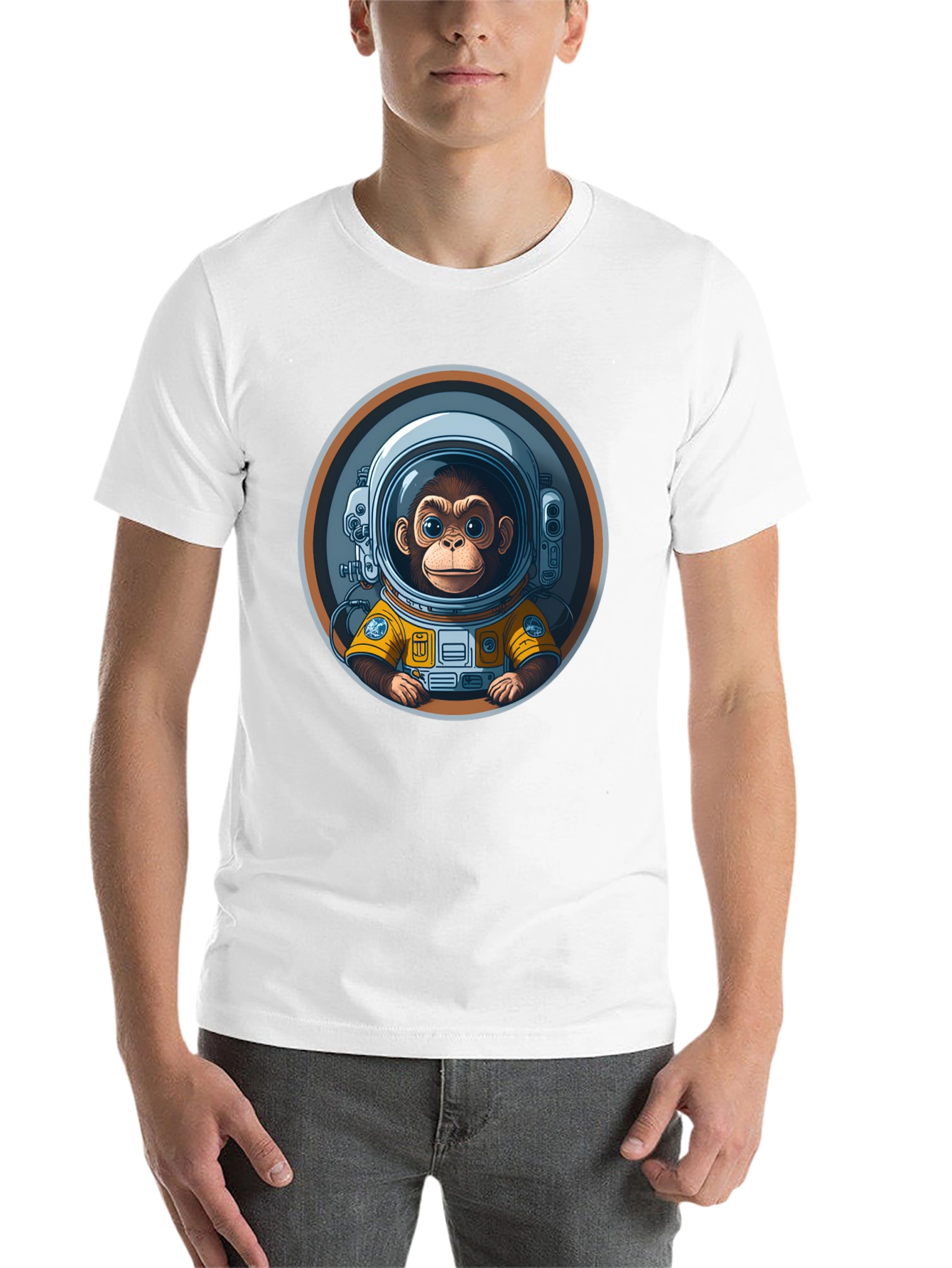 Black Monkey Astronaut Graphic Tee view 14