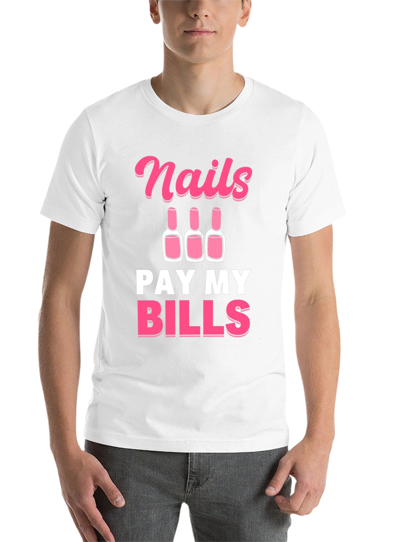 Black Nails Pay My Bills Graphic Tee - Unisex view 14