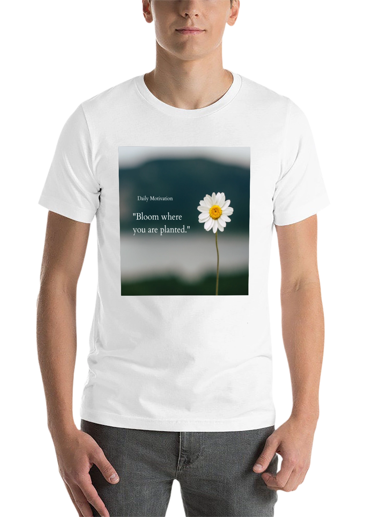 Black Motivational Bloom Where You Are Planted Black T-Shirt view 14
