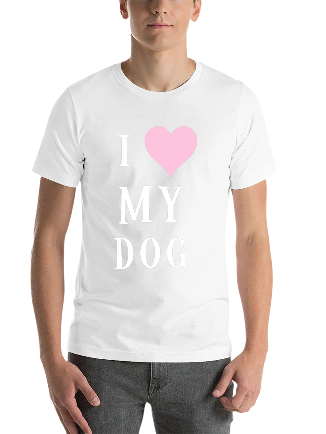 Black I Heart My Dog T-Shirt - Black Cotton Blend view 14