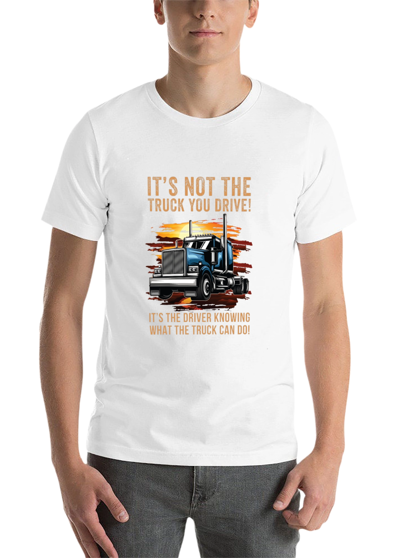 Black Truck Driver T-Shirt - It's Not the Truck, It's the Driver! view 14