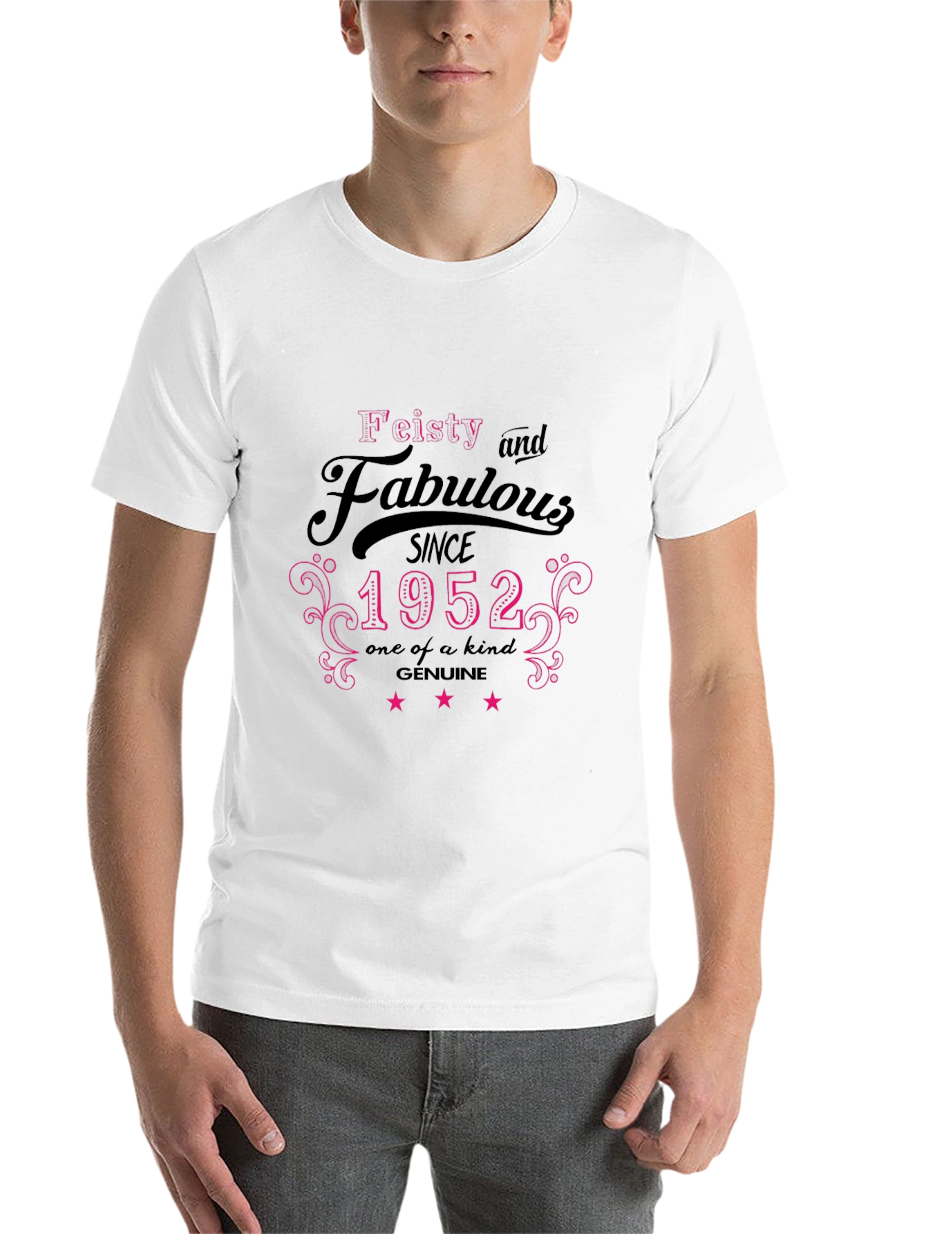 Black Feisty & Fabulous Since 1952 T-Shirt view 14