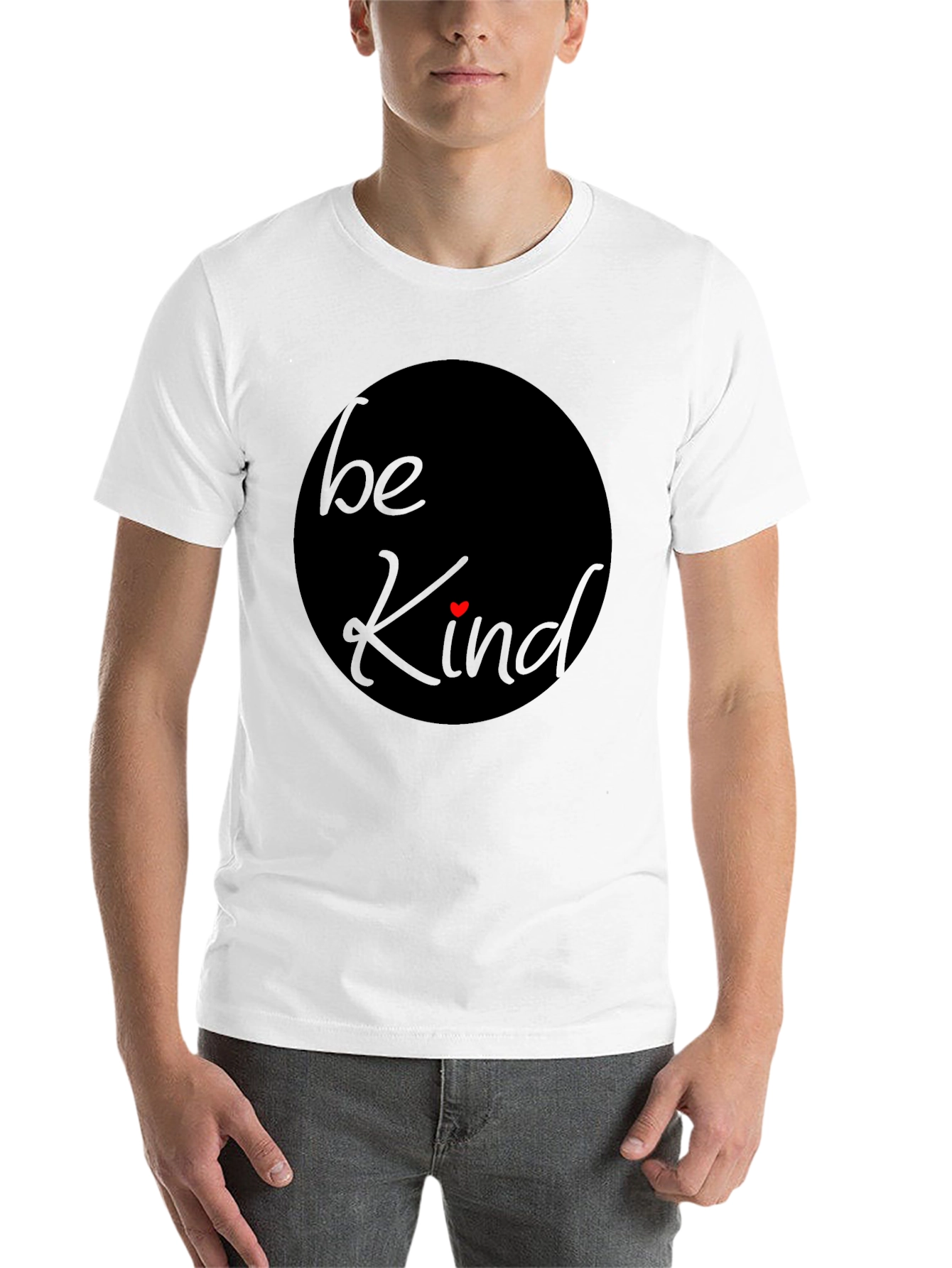 Black Be Kind T-Shirt - Soft Cotton Casual Tee view 14