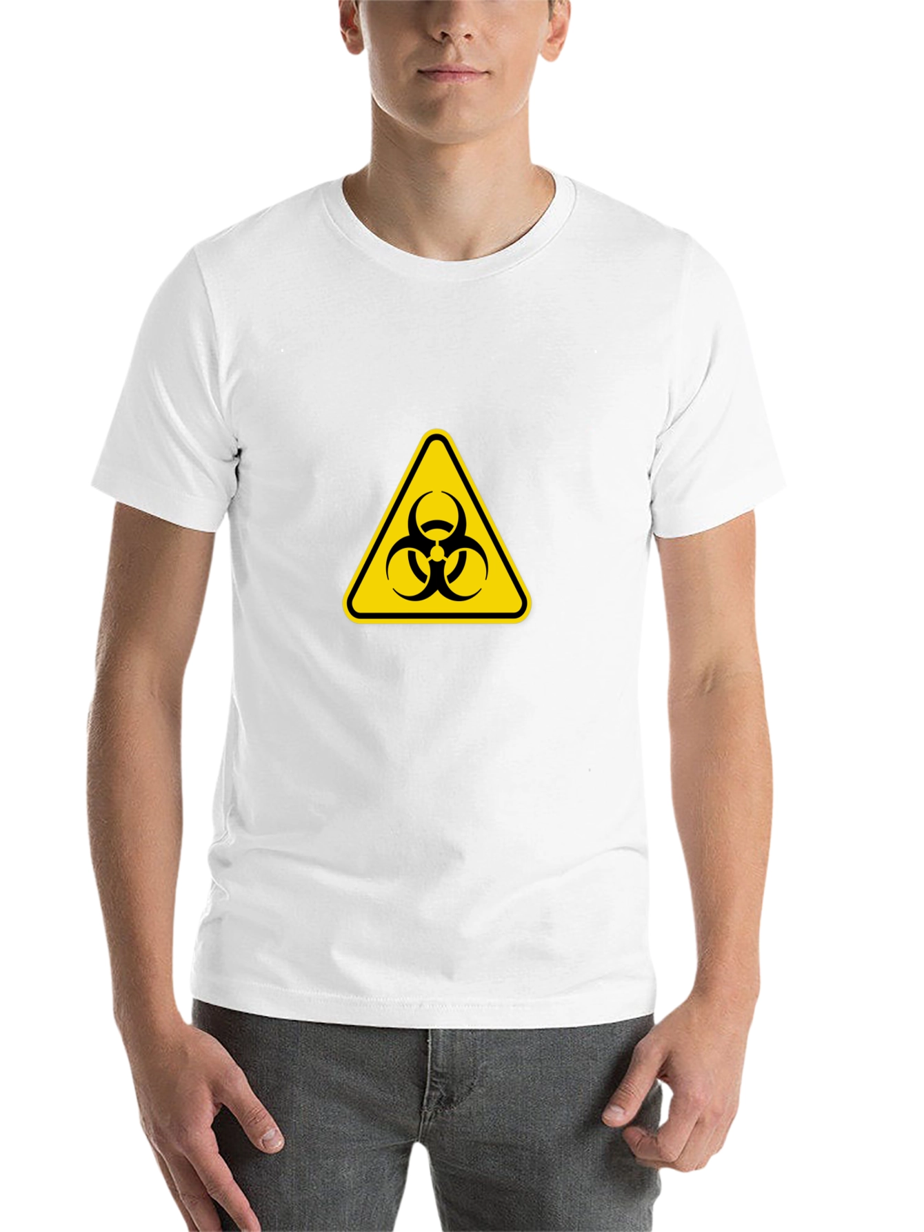 Black Biohazard Symbol T-Shirt - Stylish & Cautionary view 14