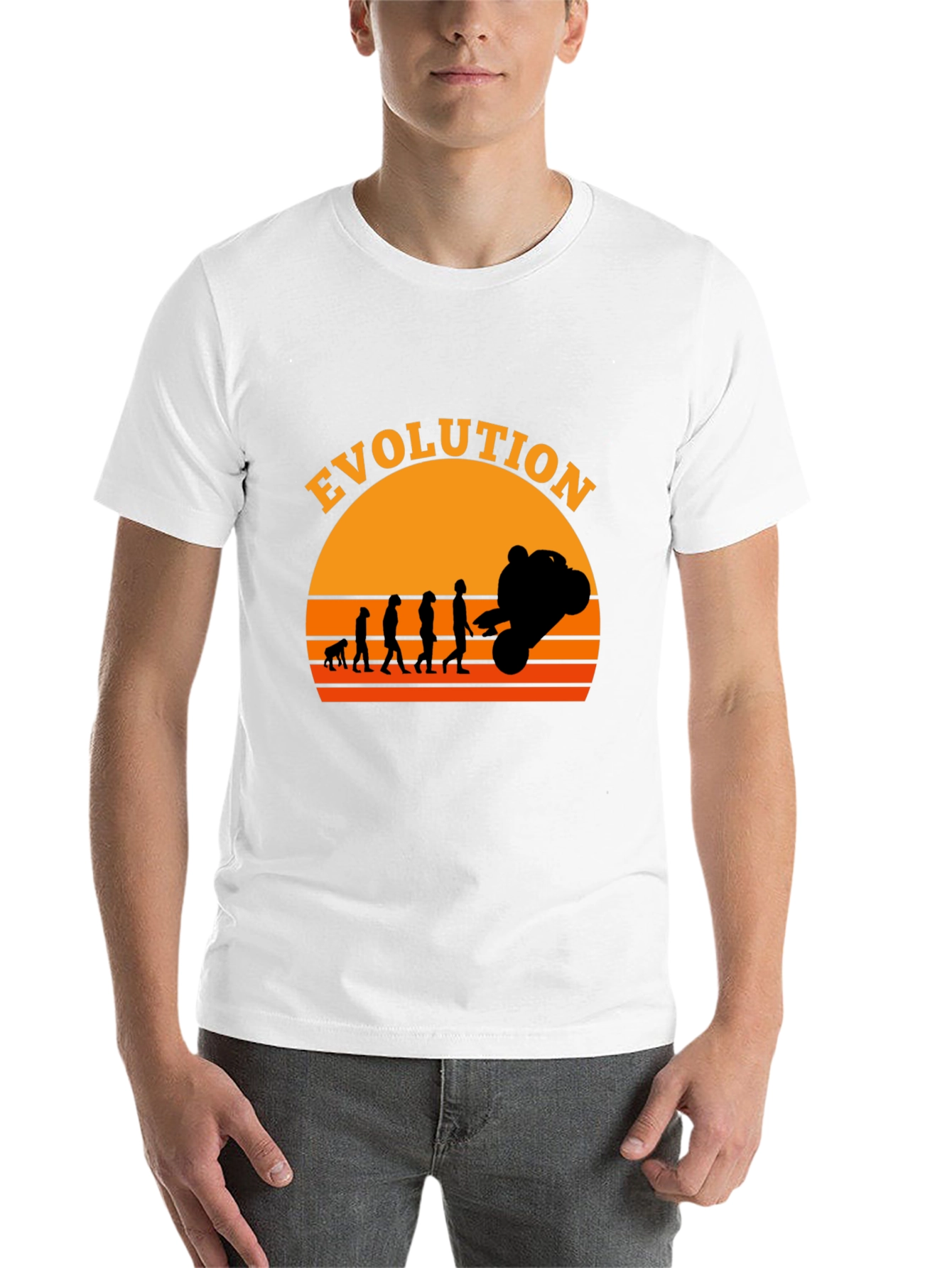 Black Evolution of Moto Black T-Shirt view 14
