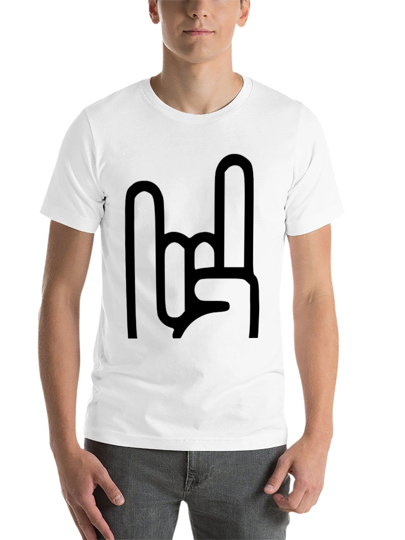 Black Rock On Graphic Tee - Black Casual T-Shirt view 14