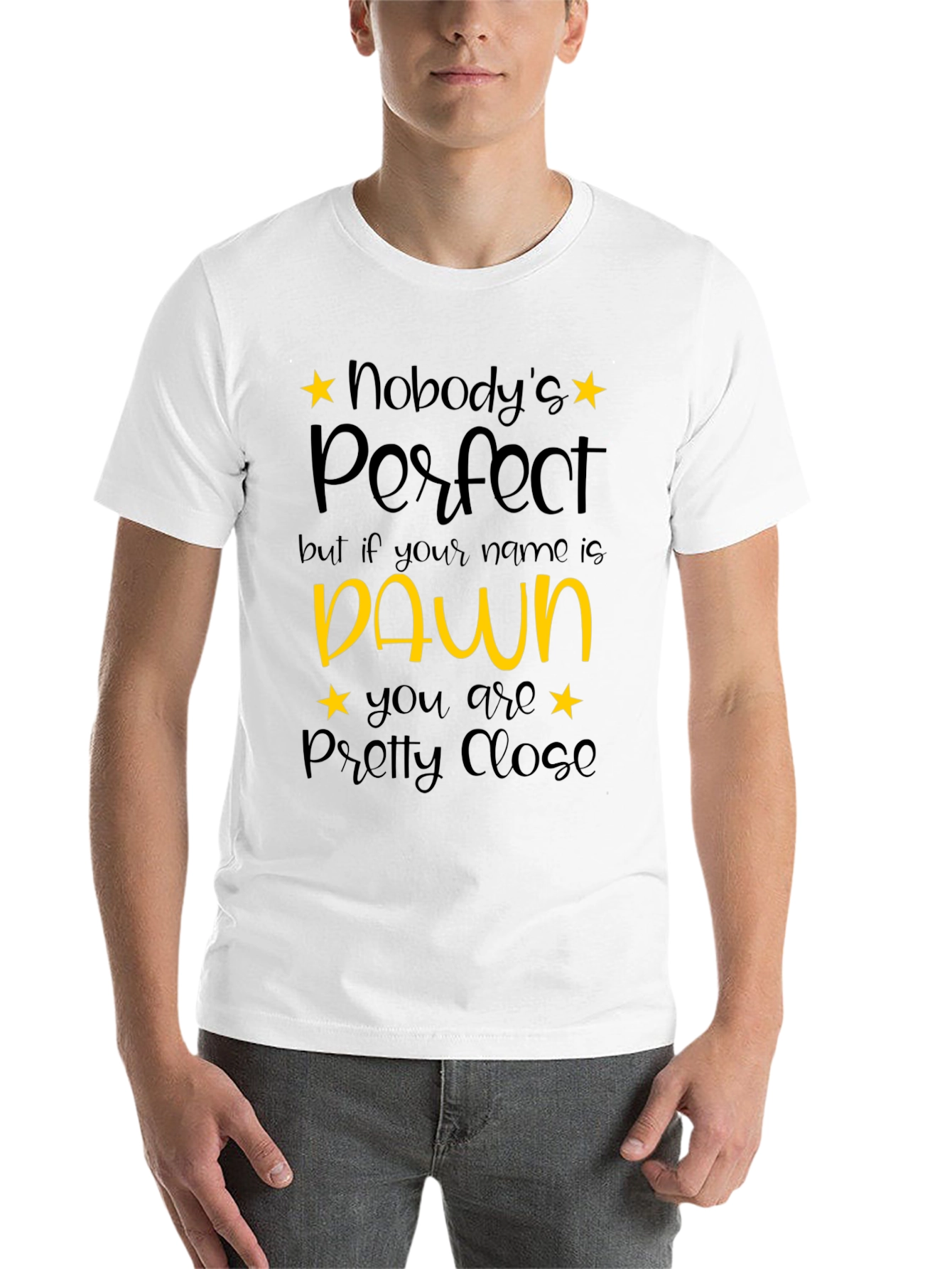 Black Nobody's Perfect Dawn T-Shirt - Unique Gift view 14
