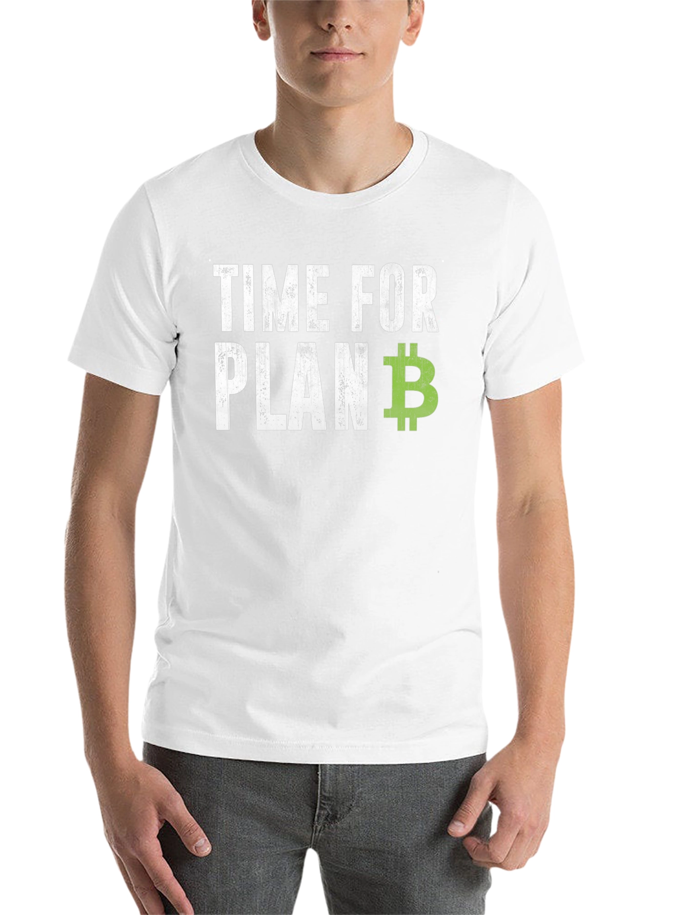 Black Time for Plan B - Bitcoin Graphic T-Shirt view 14