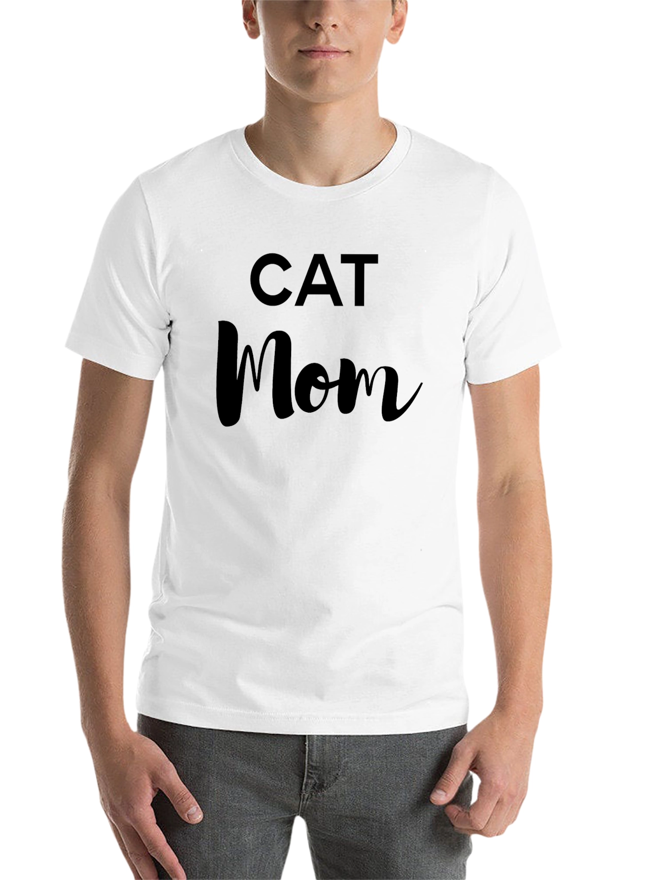Black Cat Mom Black T-Shirt view 14