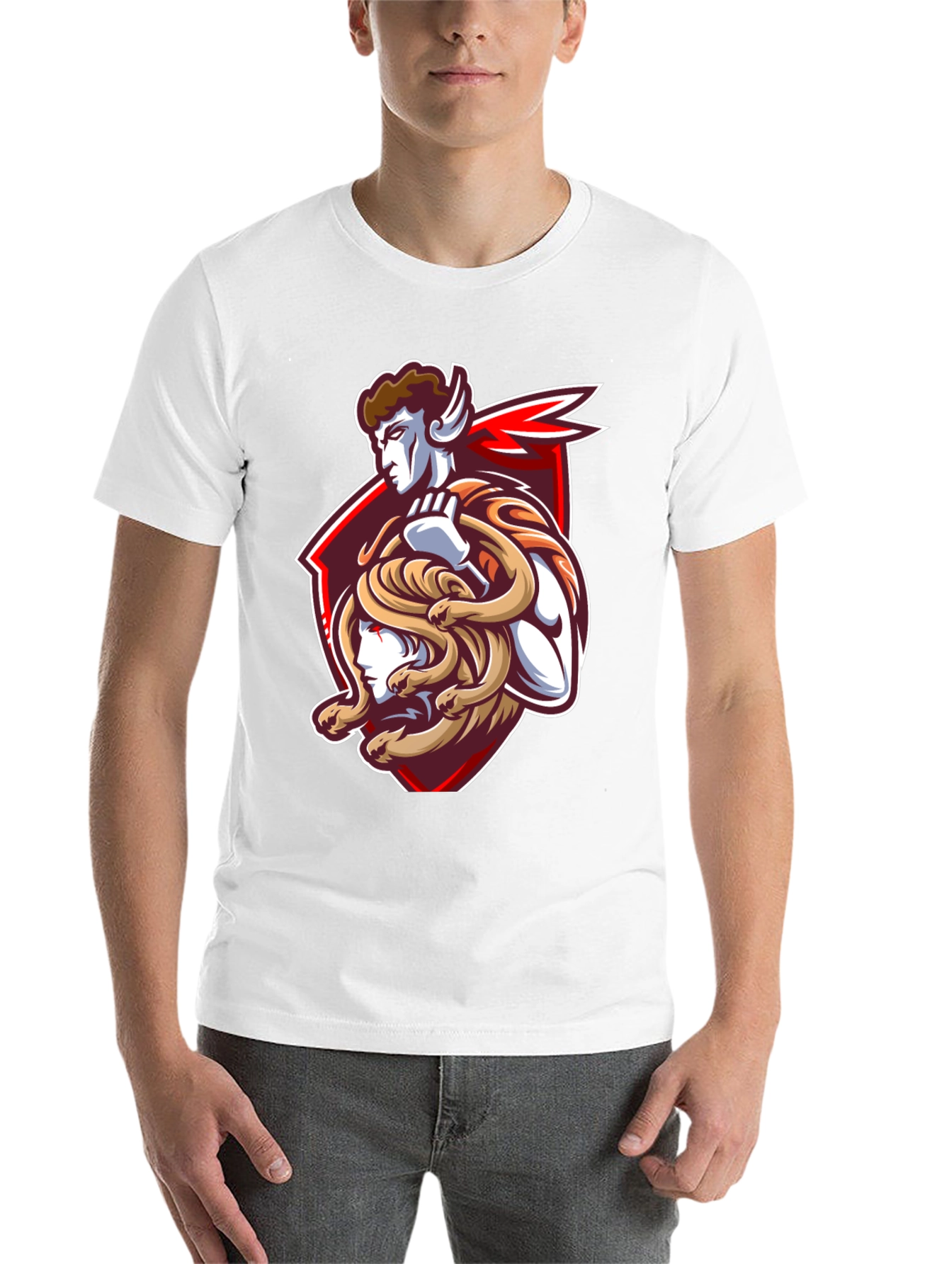 Black Medusa Graphic Black T-Shirt view 14