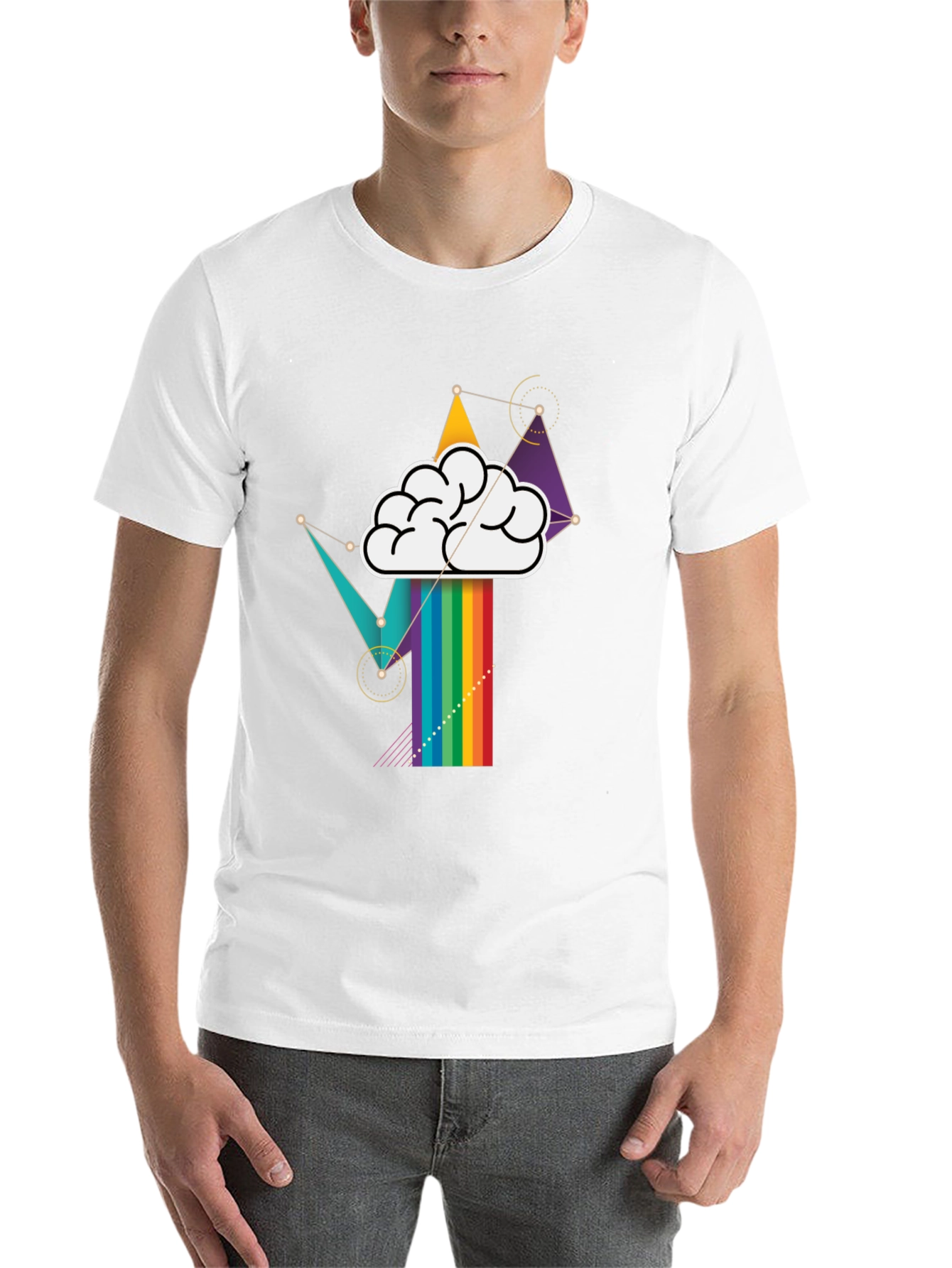 Black Brainstorm Rainbow T-Shirt view 14