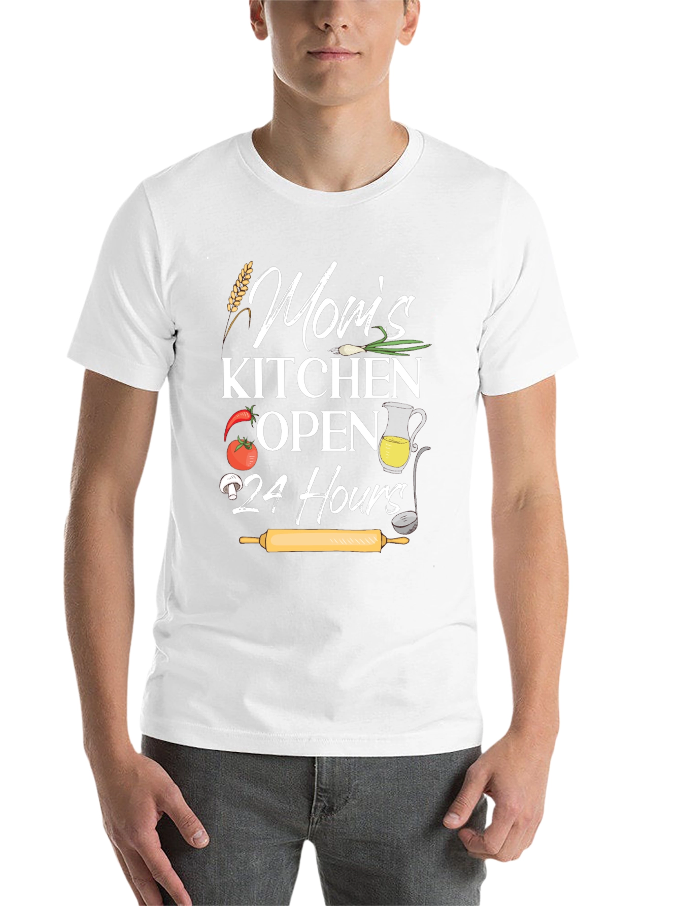 Black Mom's Kitchen Open 24 Hours Graphic Tee view 14