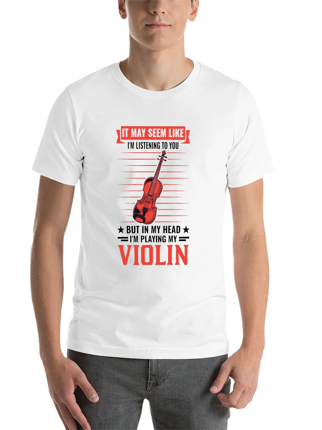Black Violin Player T-Shirt - Funny Music Lover Tee view 14
