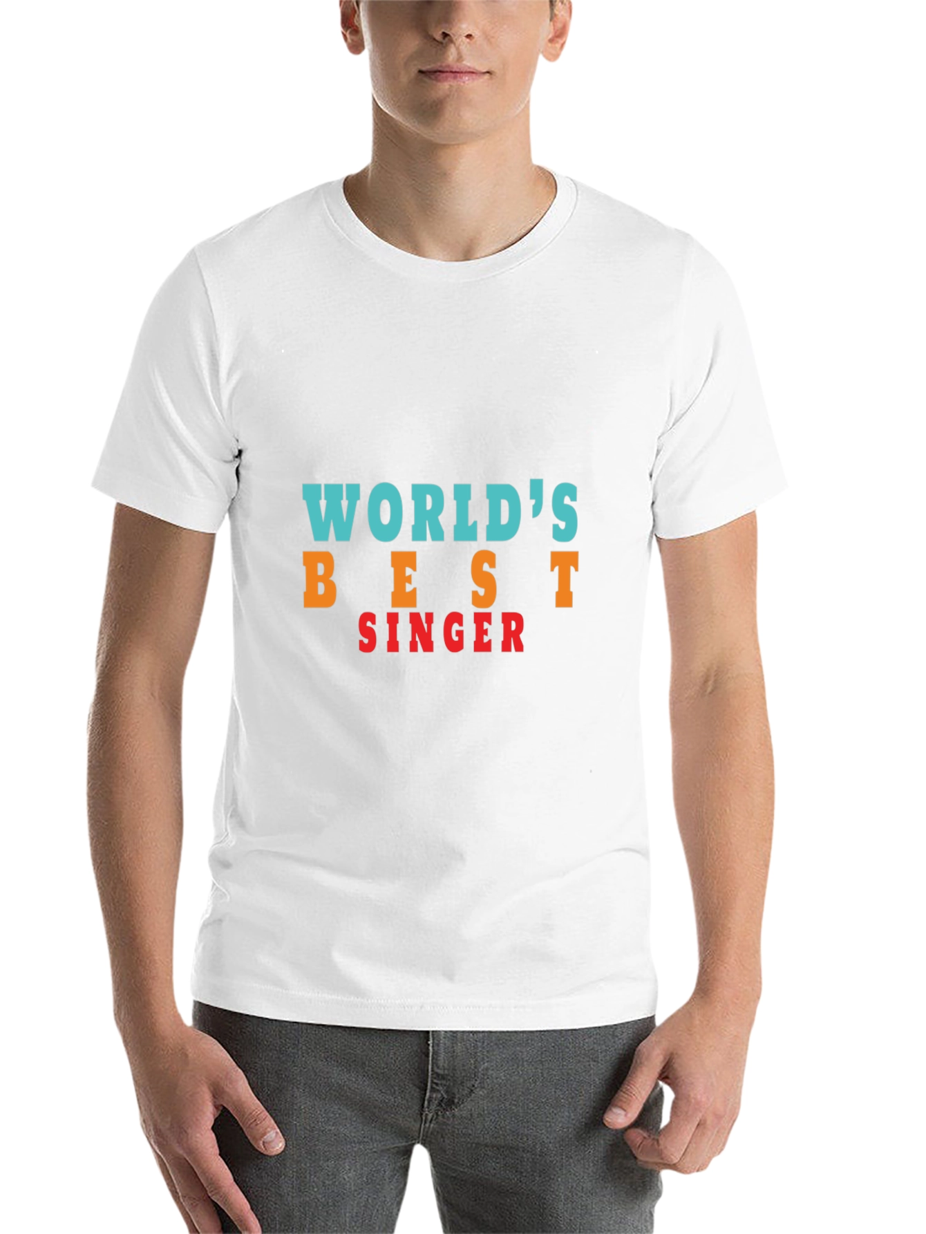 Black World's Best Singer Black T-Shirt view 14