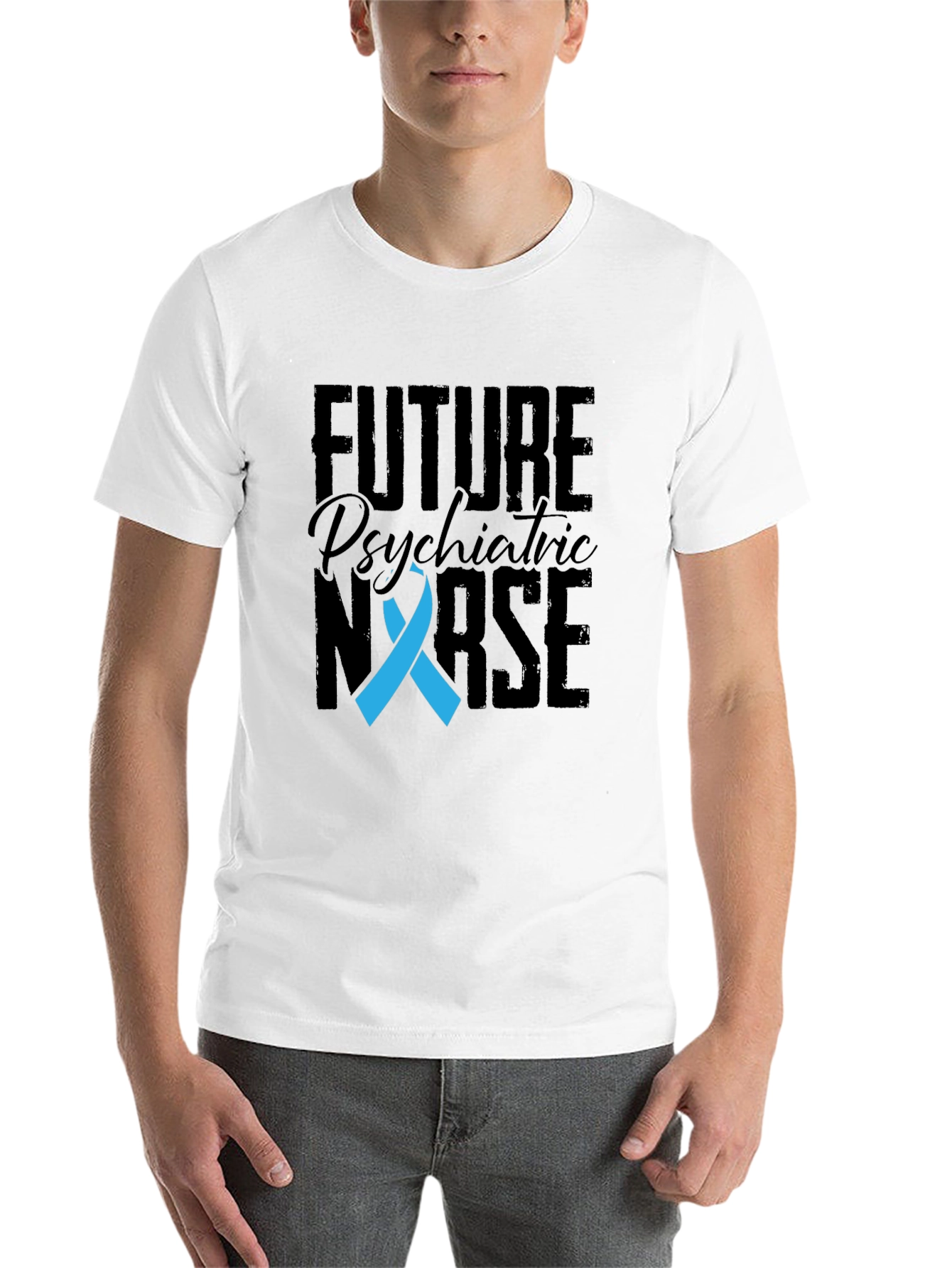 Black Future Psychiatric Nurse T-Shirt view 14