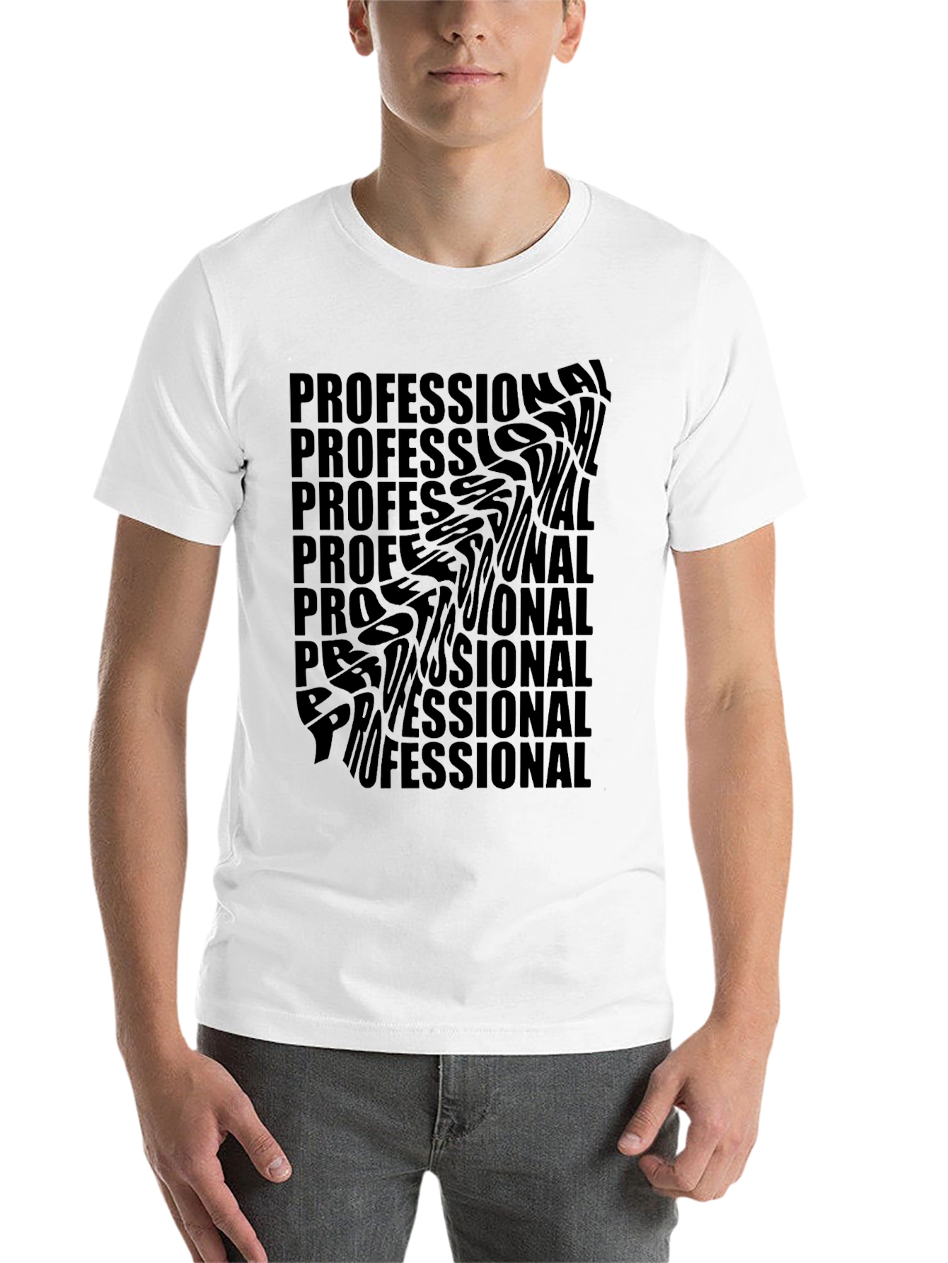 Black Professional Statement T-Shirt - Soft Cotton Blend view 14