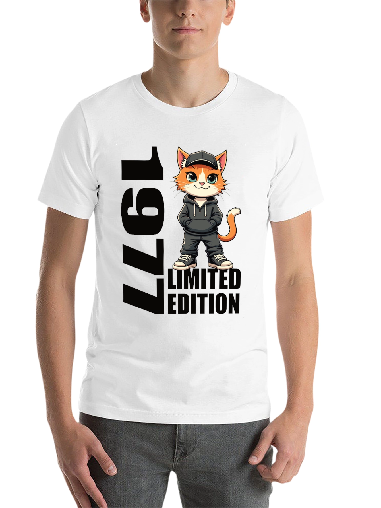 Black Limited Edition 1977 Cat T-Shirt view 14