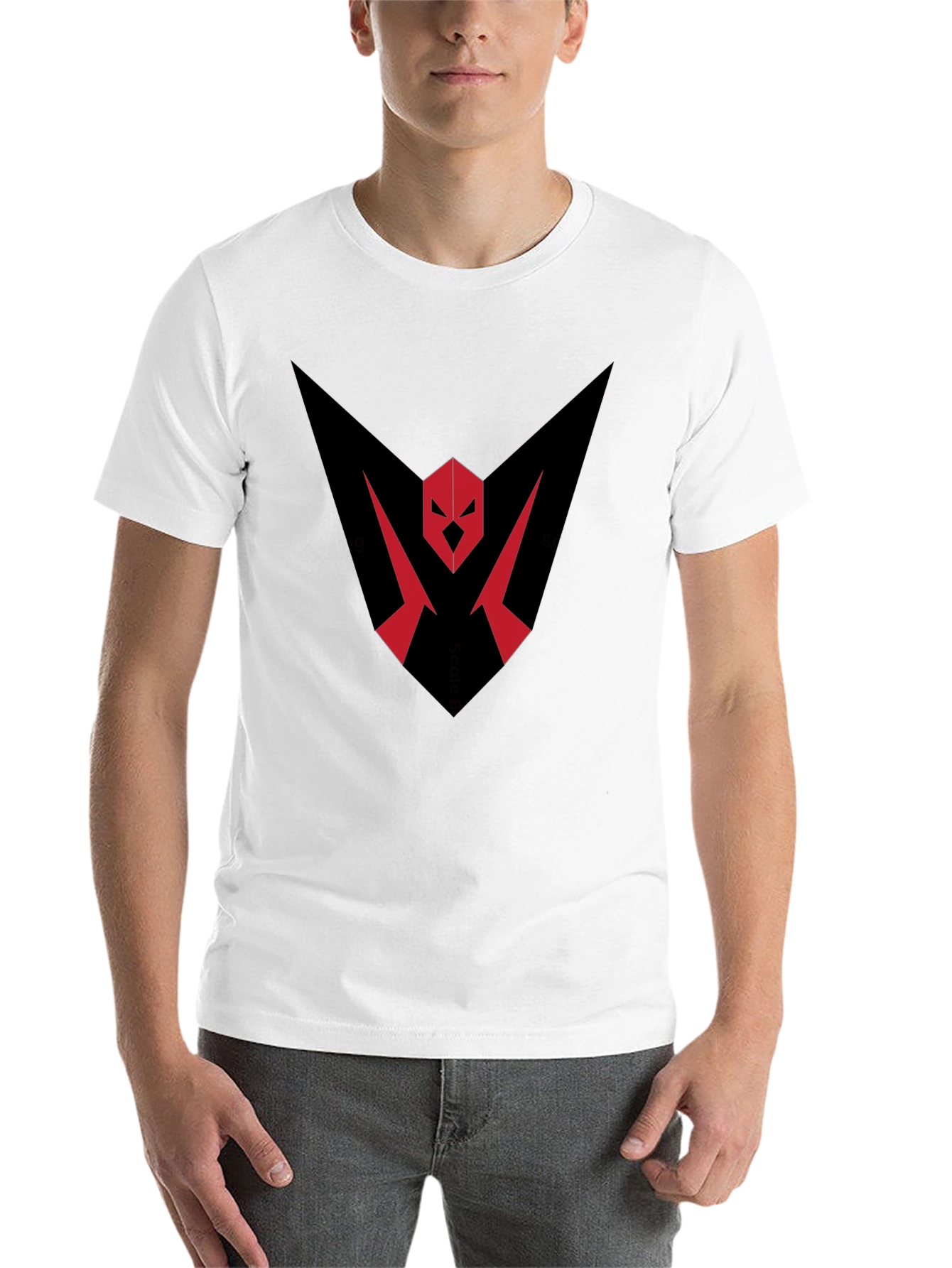Black Bold Graphic Tee - Red & Black view 14