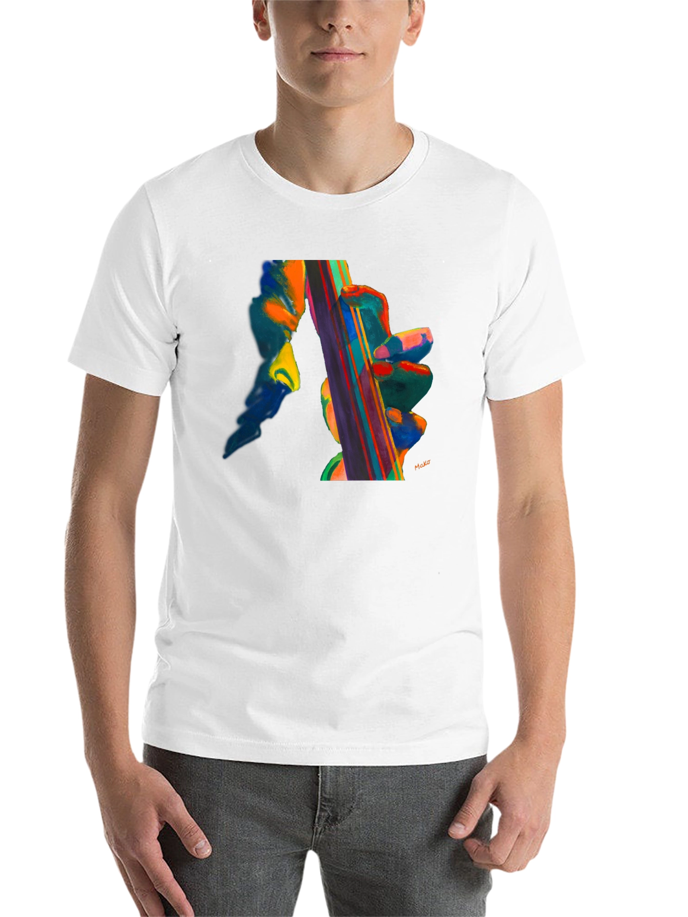 Black Abstract Musical T-Shirt view 14