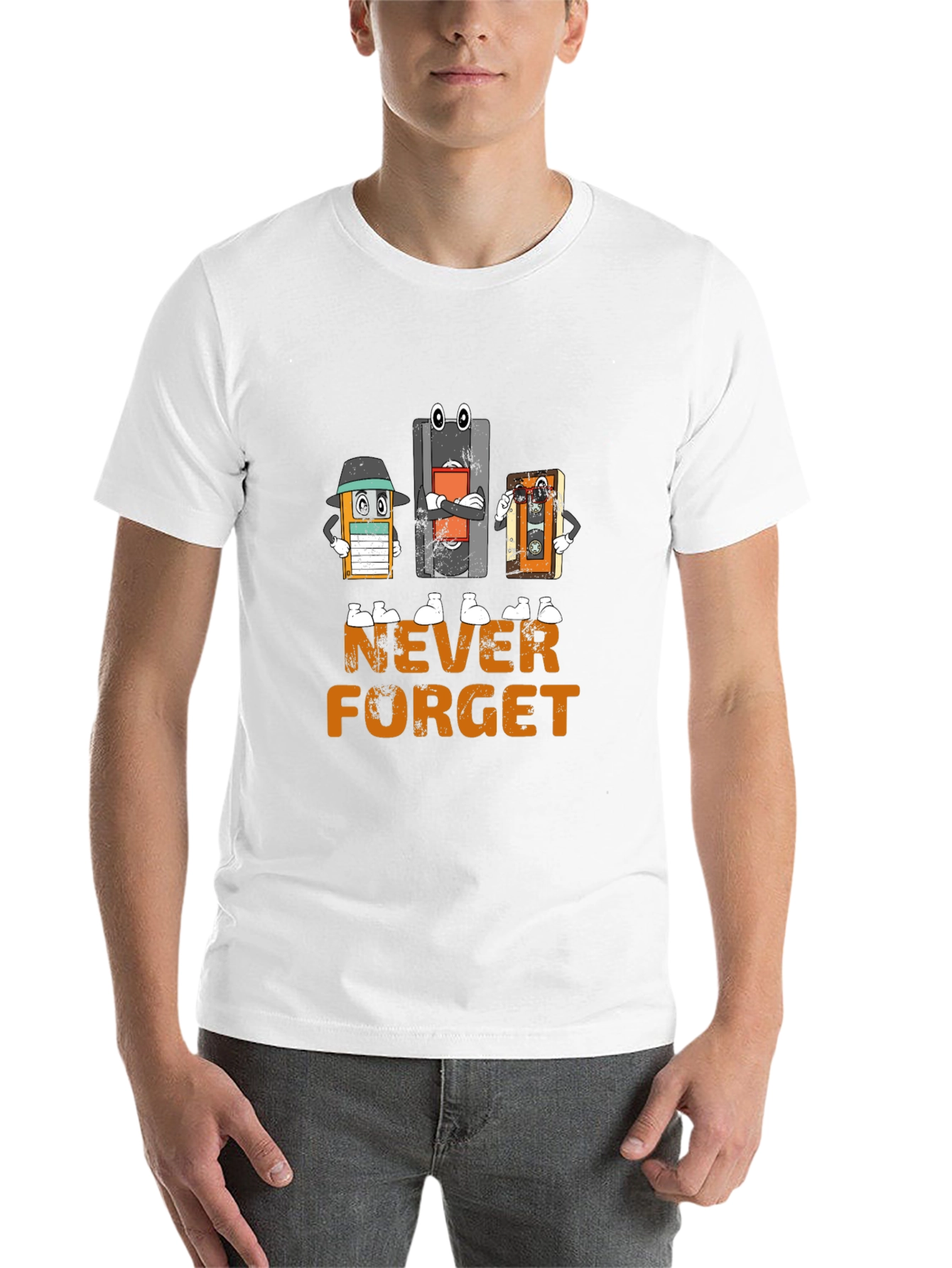 Black Never Forget Cassette T-Shirt view 14