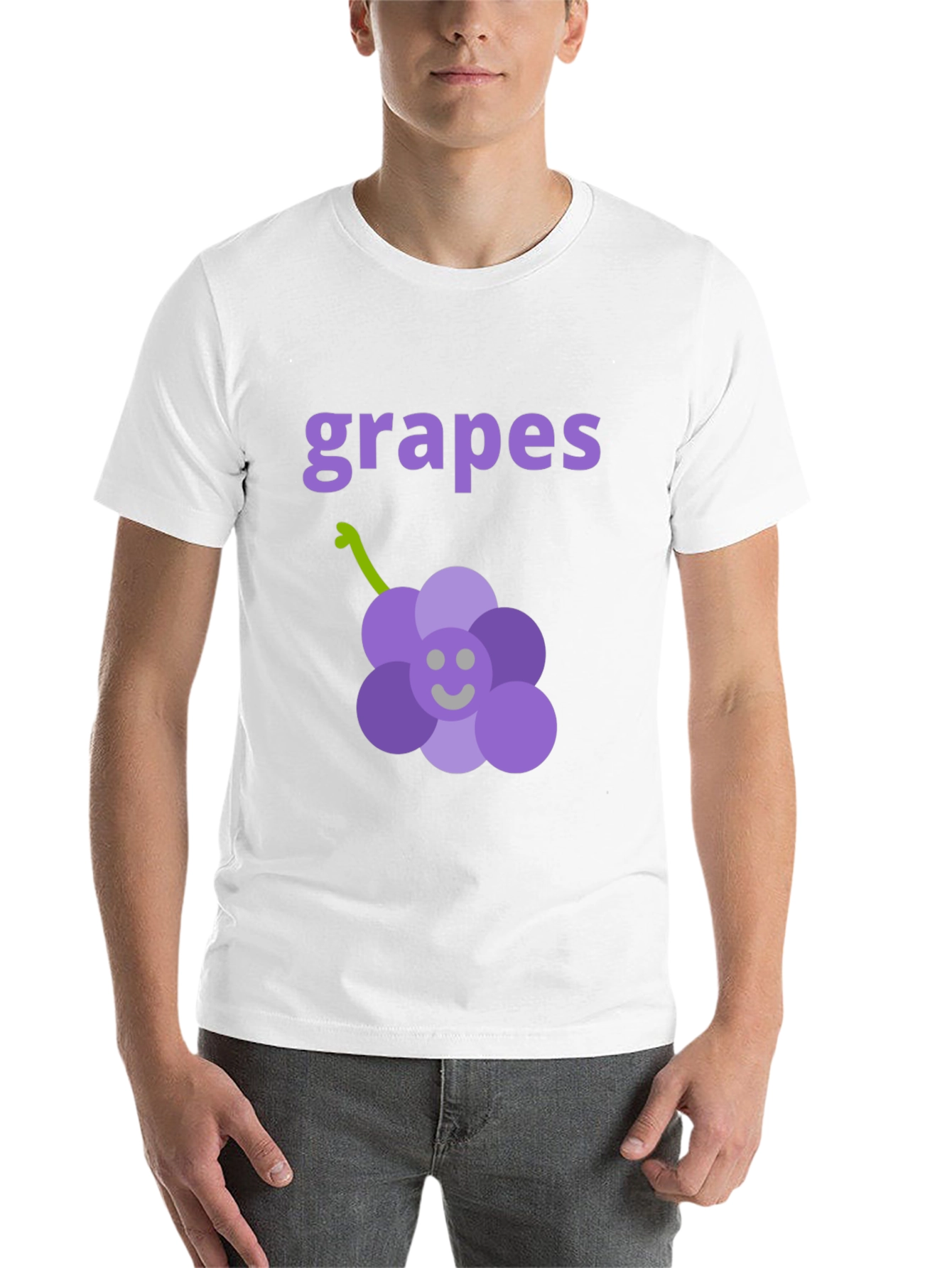 Black Cute Grapes Graphic Black T-Shirt view 14