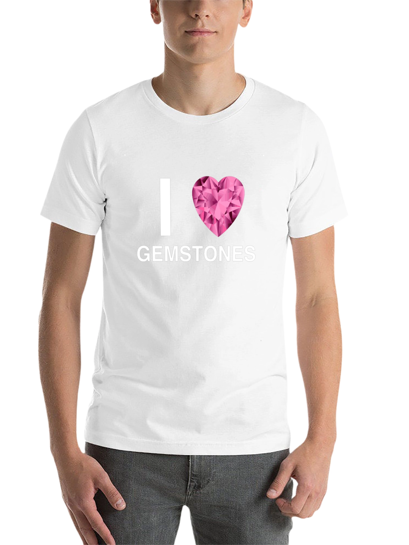 Black I Love Gemstones T-Shirt - Black view 14