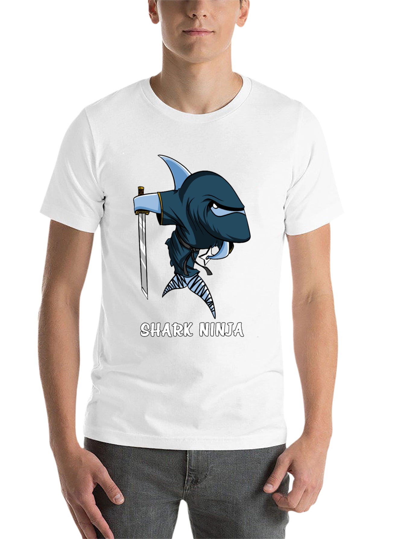 Black Shark Ninja T-Shirt - Unique Graphic Tee view 14