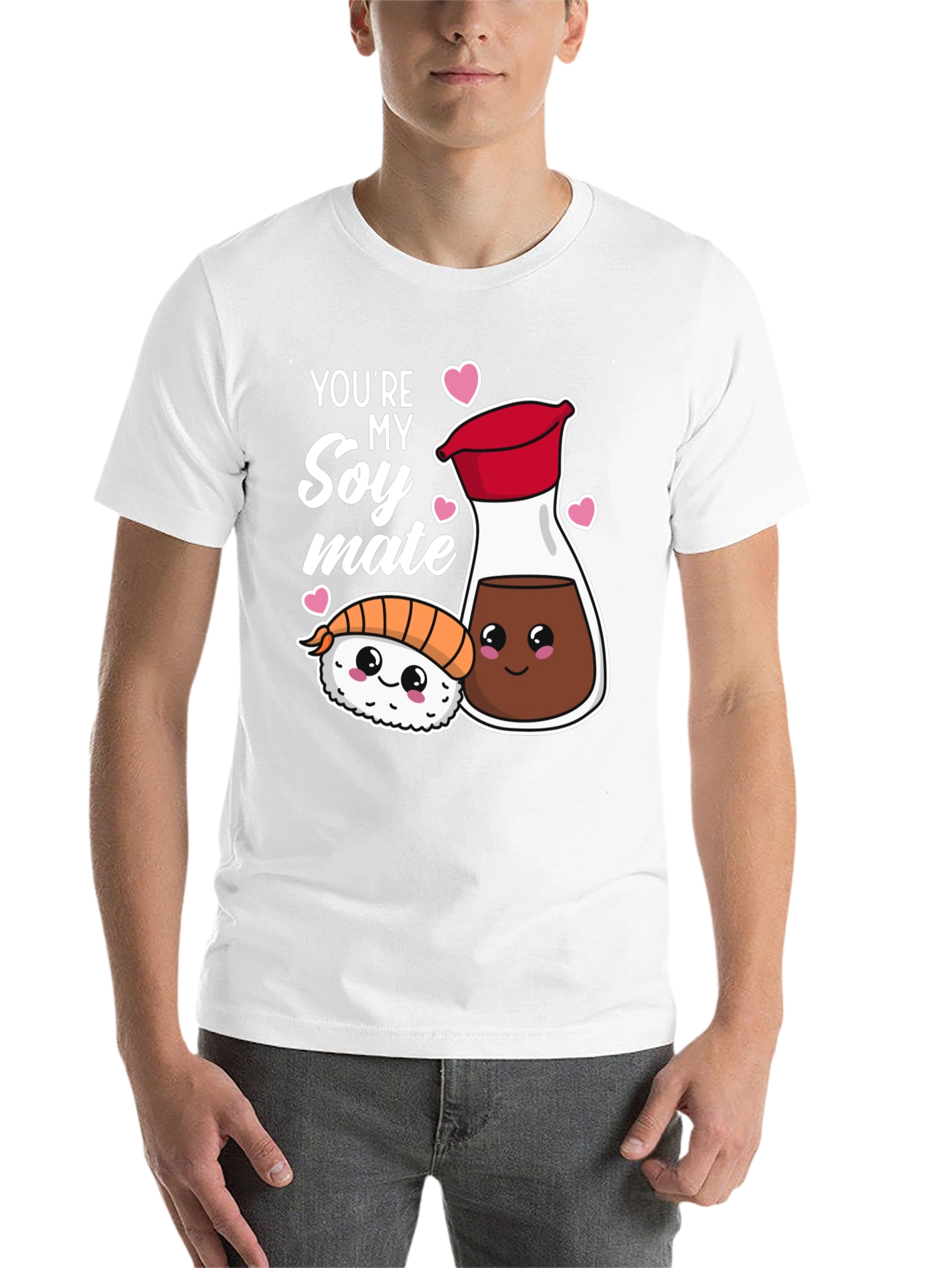 Black Sushi Soy Mate Pun T-Shirt -  Cute Foodie Gift view 14